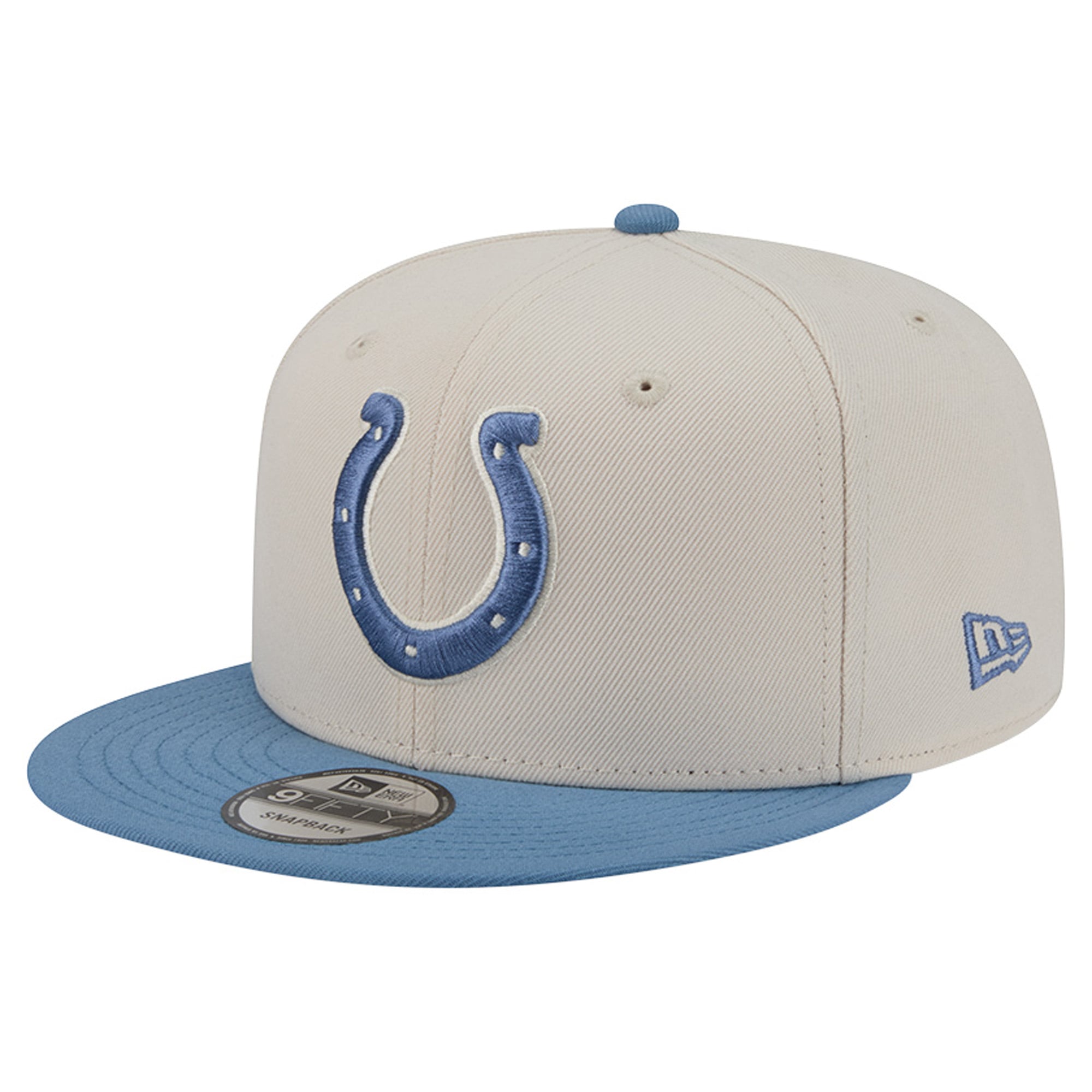 Casquette snapback New Era 9FIFTY bicolore crème/bleue Indianapolis Colts pour homme