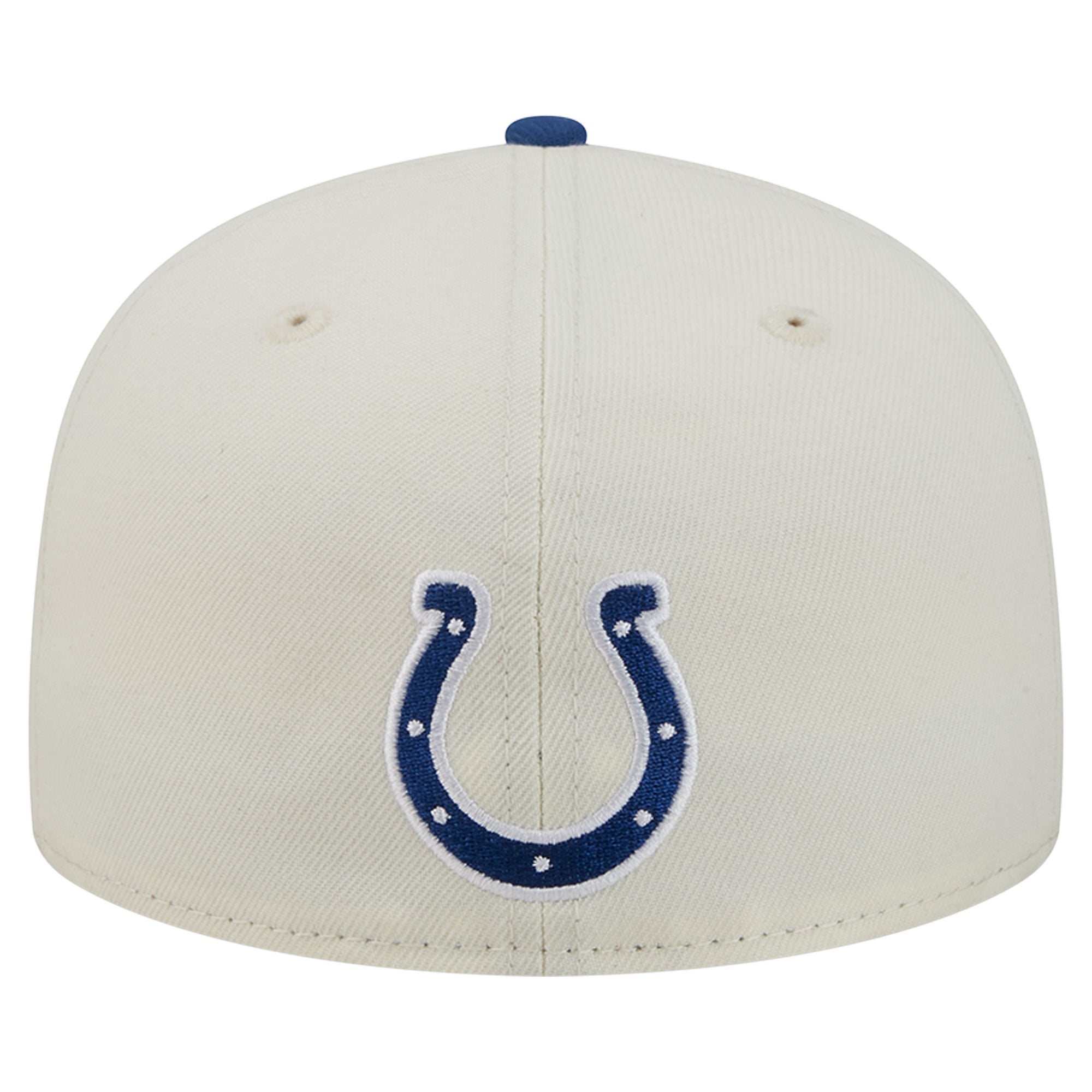 Men's New Era Cream/Royal Indianapolis Colts Deceptor 59FIFTY Fitted Hat