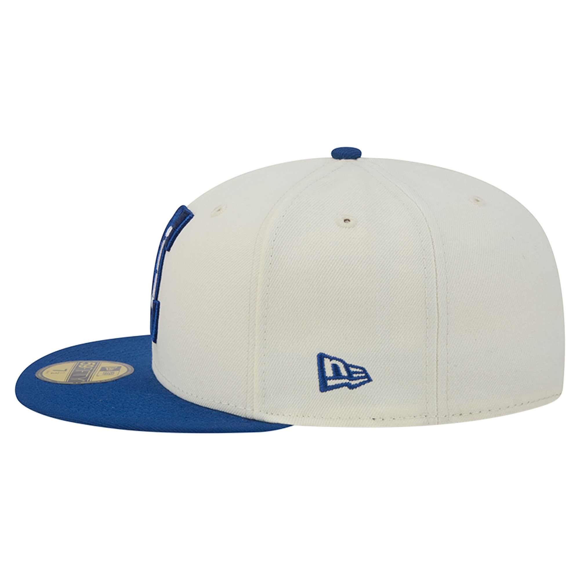 Men's New Era Cream/Royal Indianapolis Colts Deceptor 59FIFTY Fitted Hat