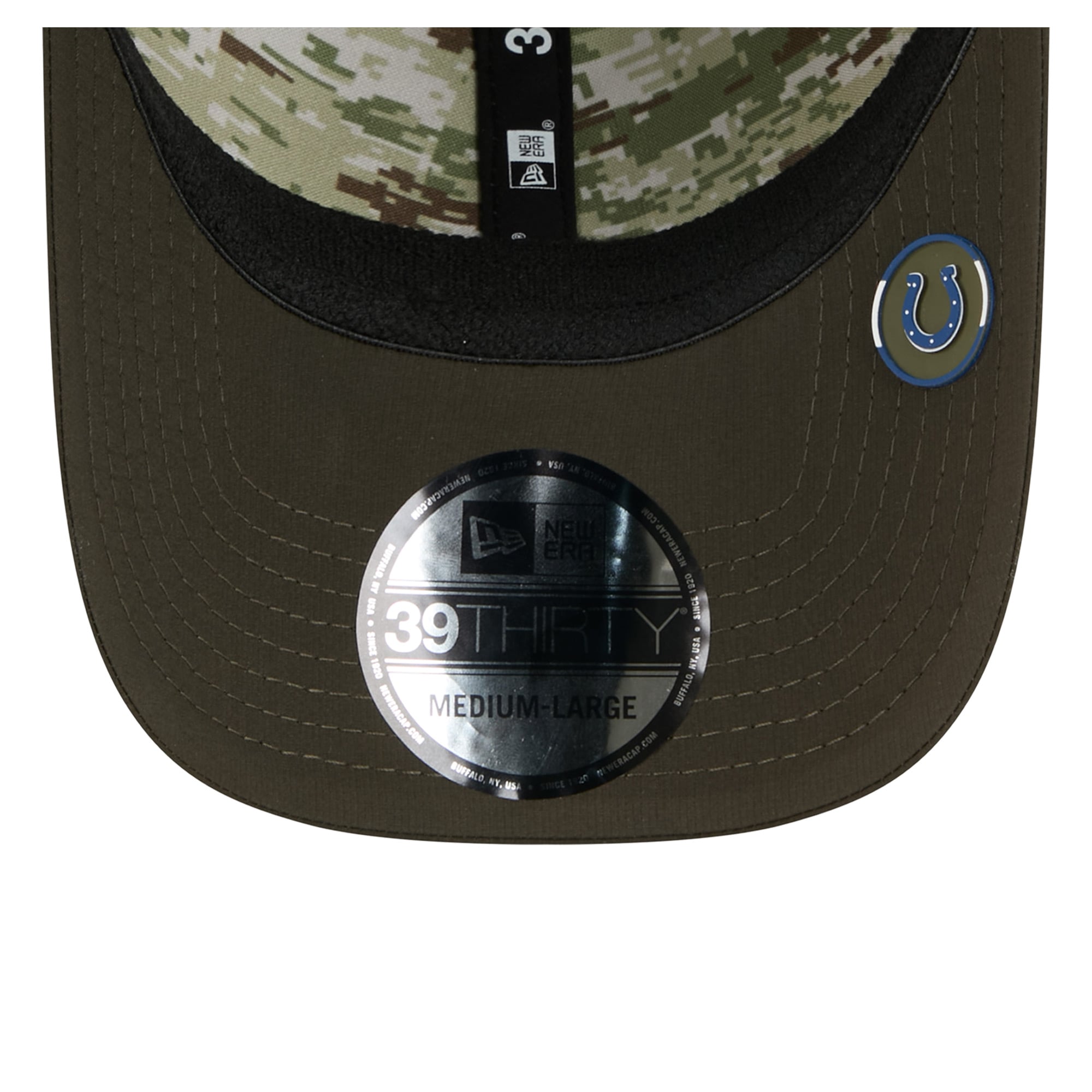 Men's New Era  Green Indianapolis Colts 2025 Salute to Service 39THIRTY Flex Hat