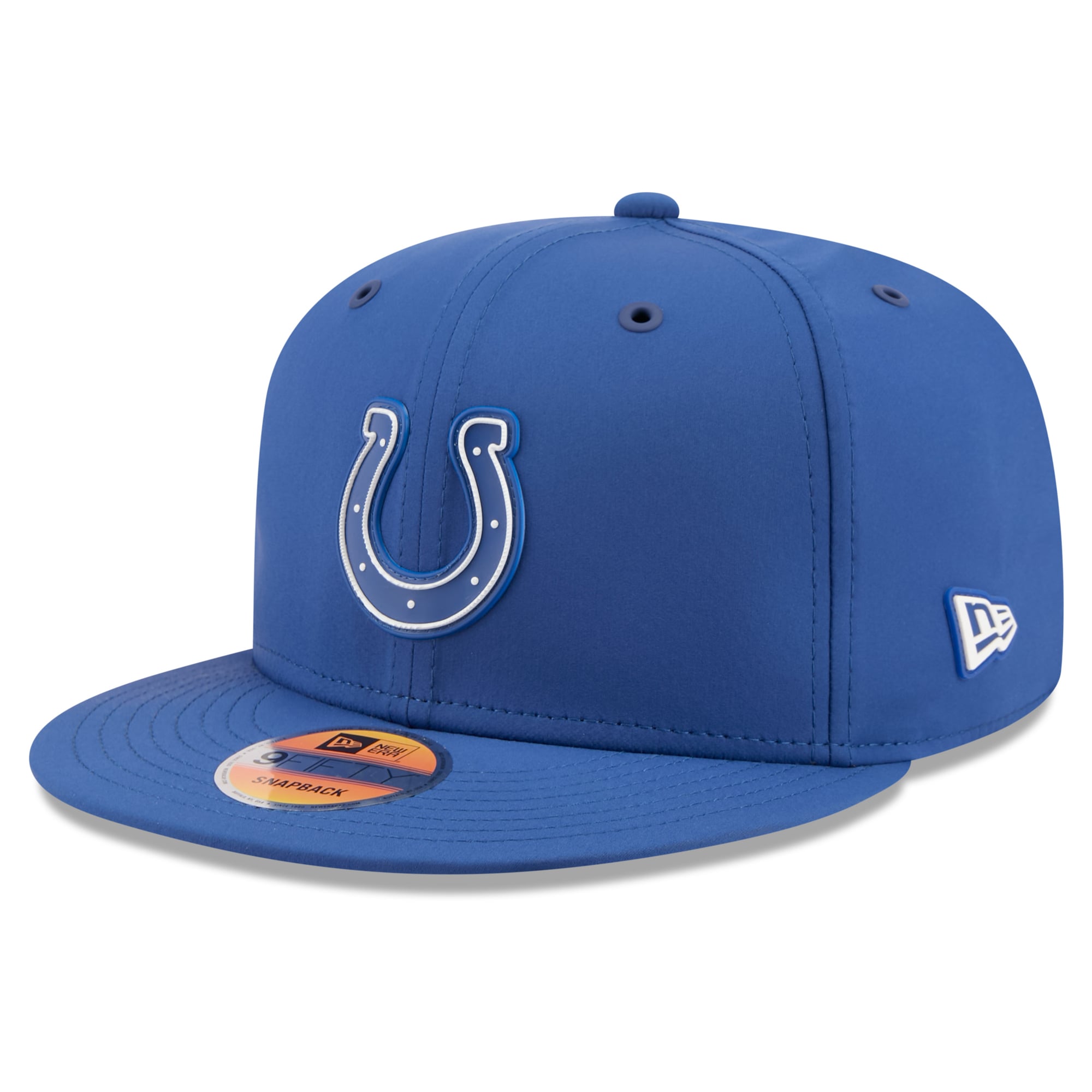 Casquette snapback New Era Royal Indianapolis Colts 2026 Sideline 9FIFTY pour homme