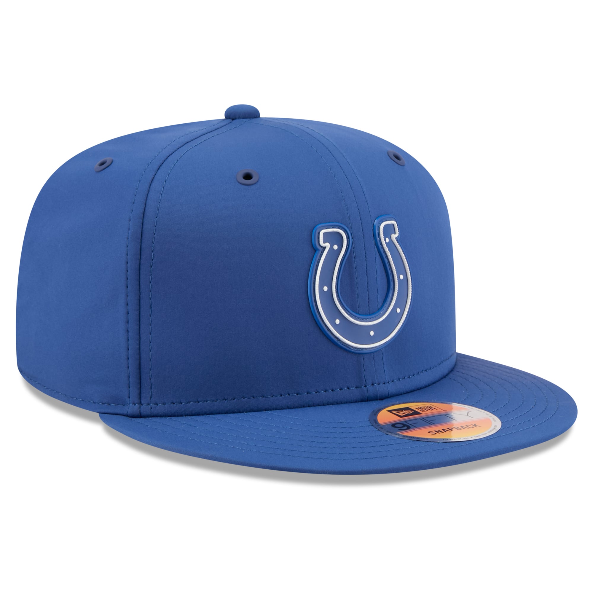 Casquette snapback New Era Royal Indianapolis Colts 2026 Sideline 9FIFTY pour homme