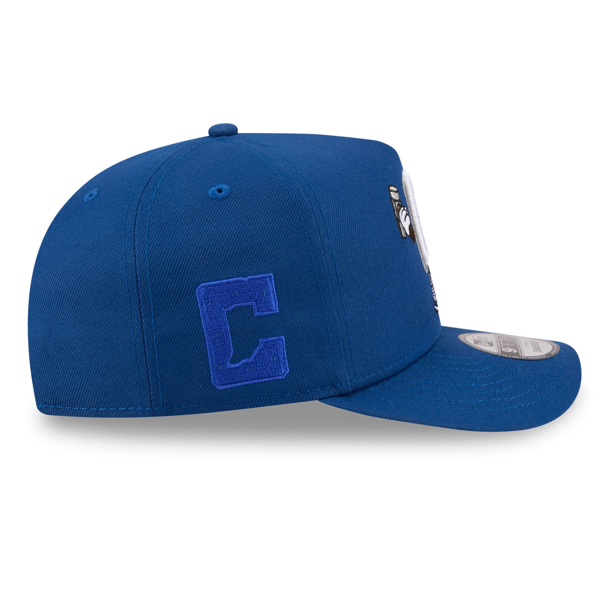 Casquette snapback New Era Royal Indianapolis Colts Cartoon A-Frame 9FIFTY pour homme