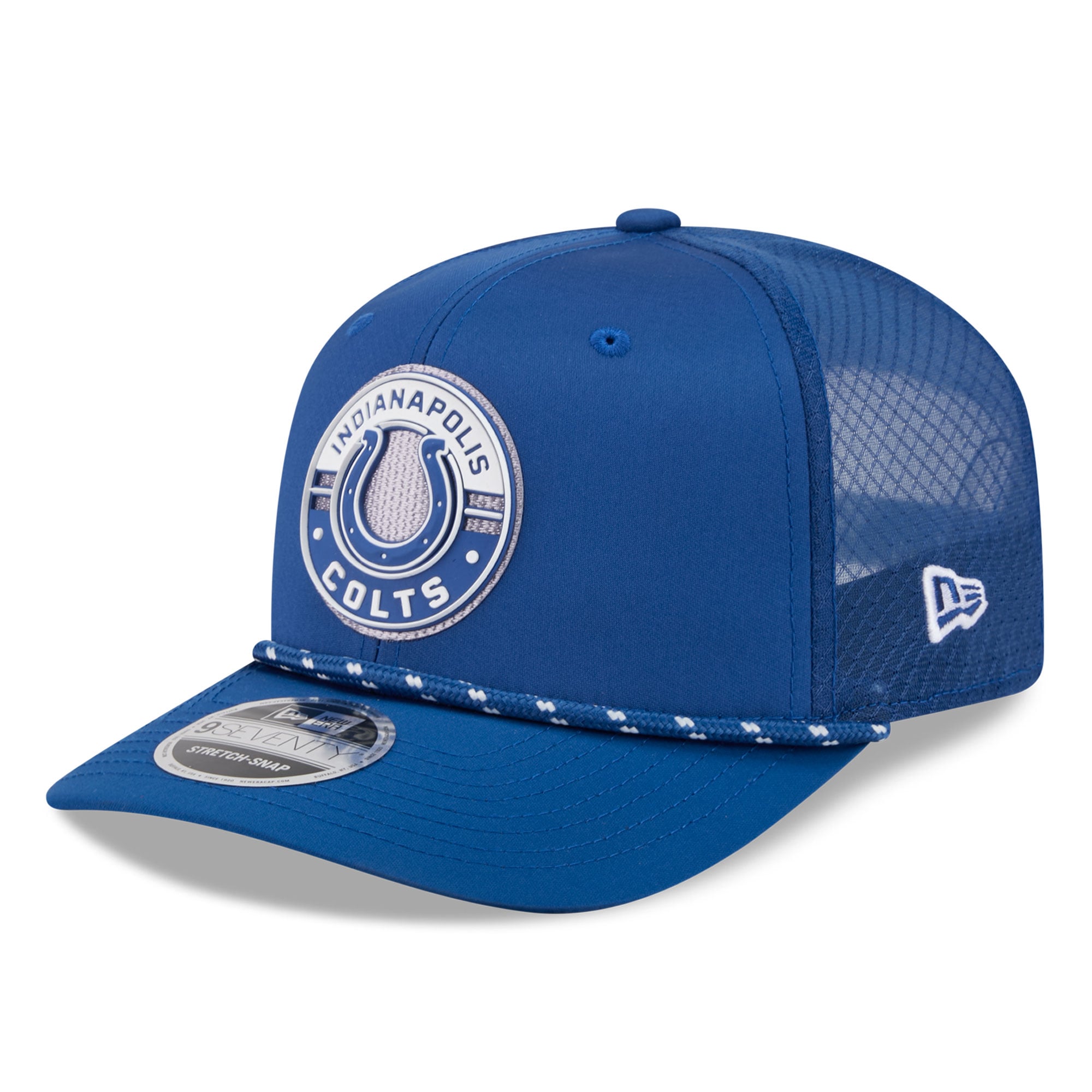 Casquette ajustable New Era Royal Indianapolis Colts Game 9SEVENTY pour homme