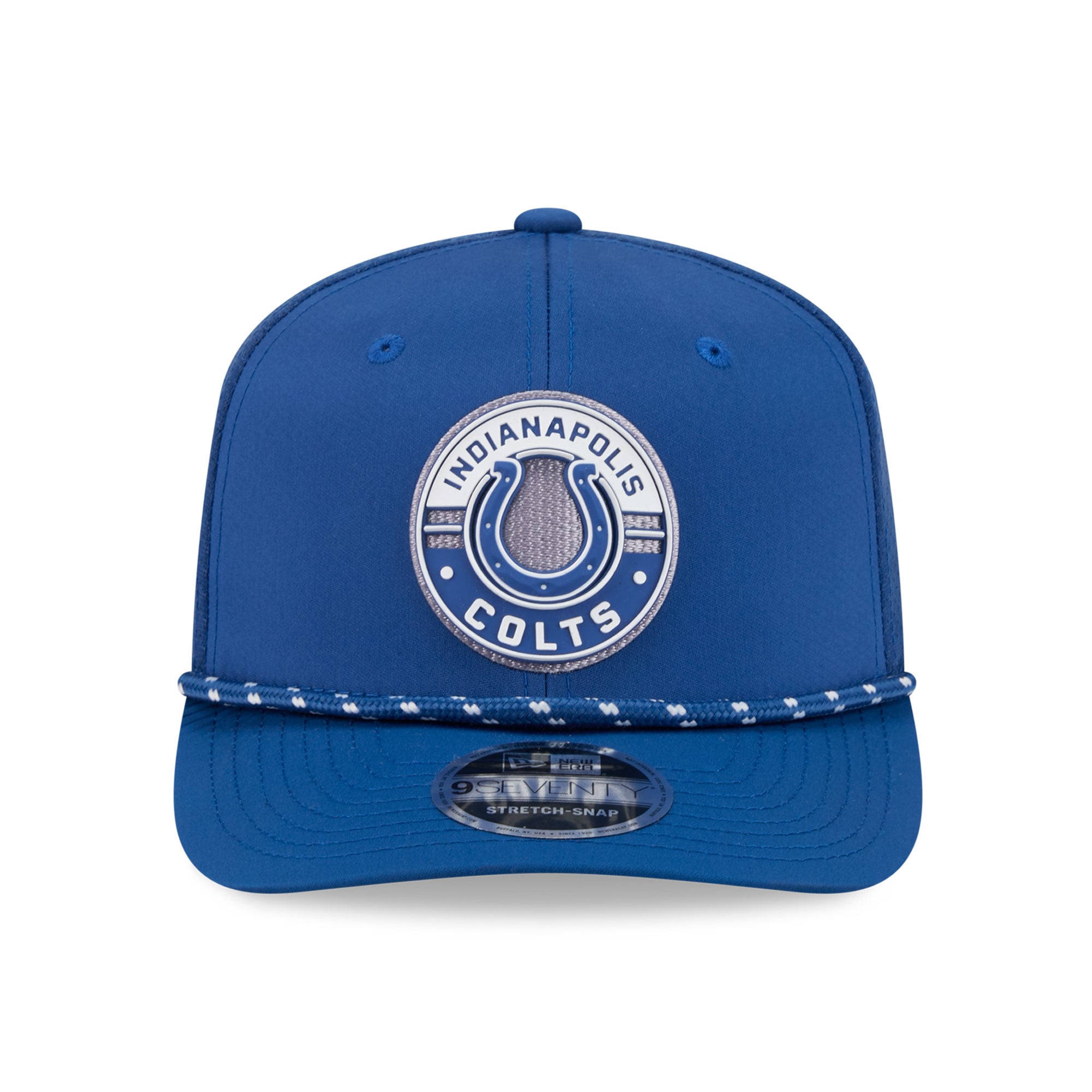 Casquette ajustable New Era Royal Indianapolis Colts Game 9SEVENTY pour homme