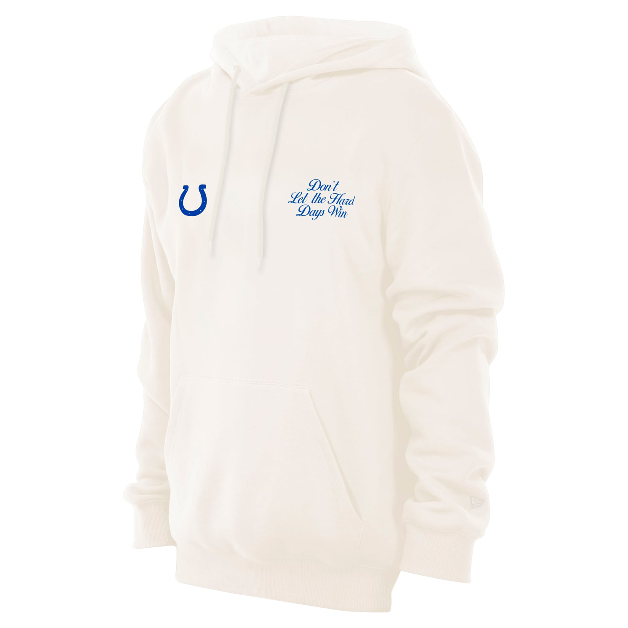 Men's New Era White Indianapolis Colts Kicking The Stigma Hoodie