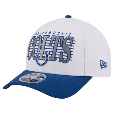 Indianapolis Colts New Era Loyal 9FORTY M-Crown Adjustable Hat - White