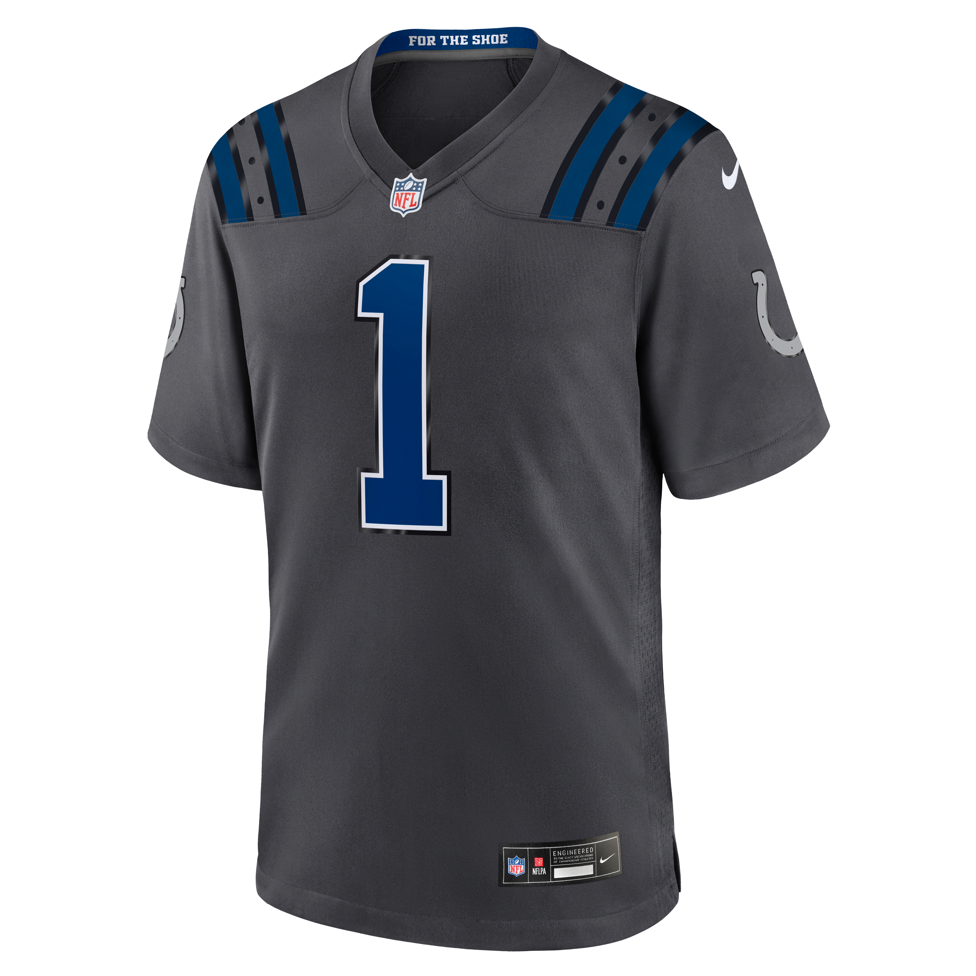 Men's Nike Ahmad Sauce Gardner Anthracite Indianapolis Colts 2026 Rivalries Collection Game Jersey