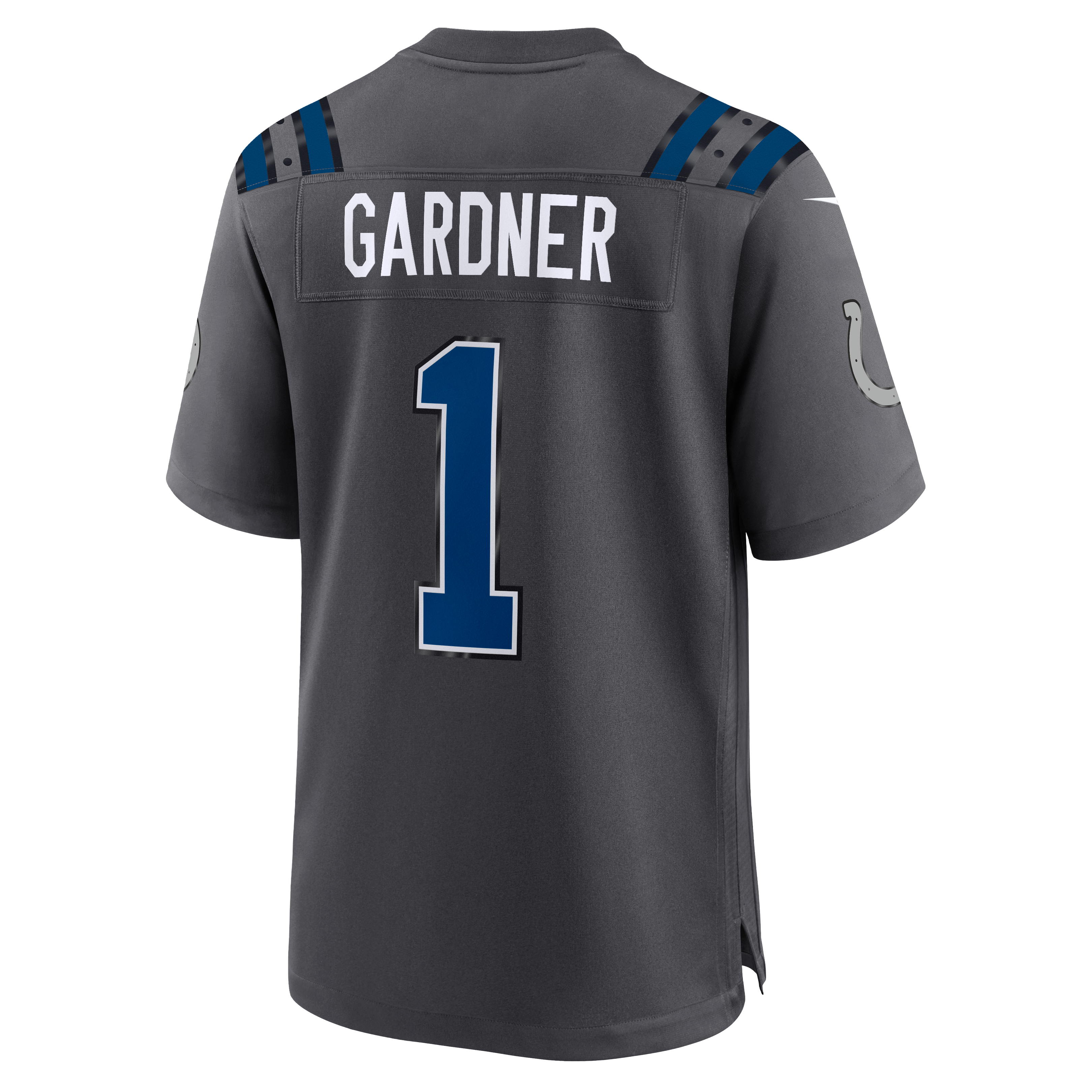 Men's Nike Ahmad Sauce Gardner Anthracite Indianapolis Colts 2026 Rivalries Collection Game Jersey