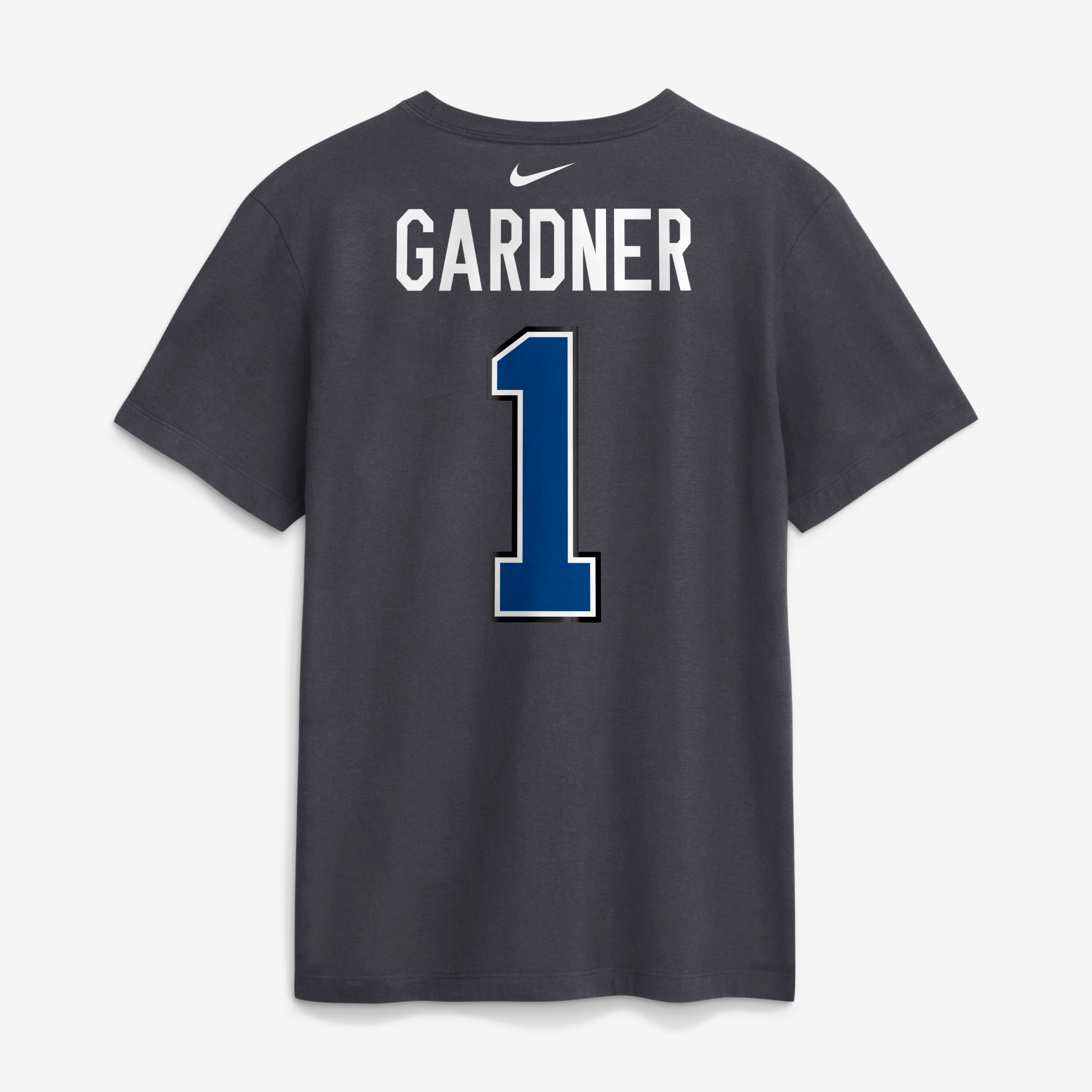 Men's Nike Ahmad Sauce Gardner Anthracite Indianapolis Colts 2026 Rivalries Collection Player Name & Number T-Shirt