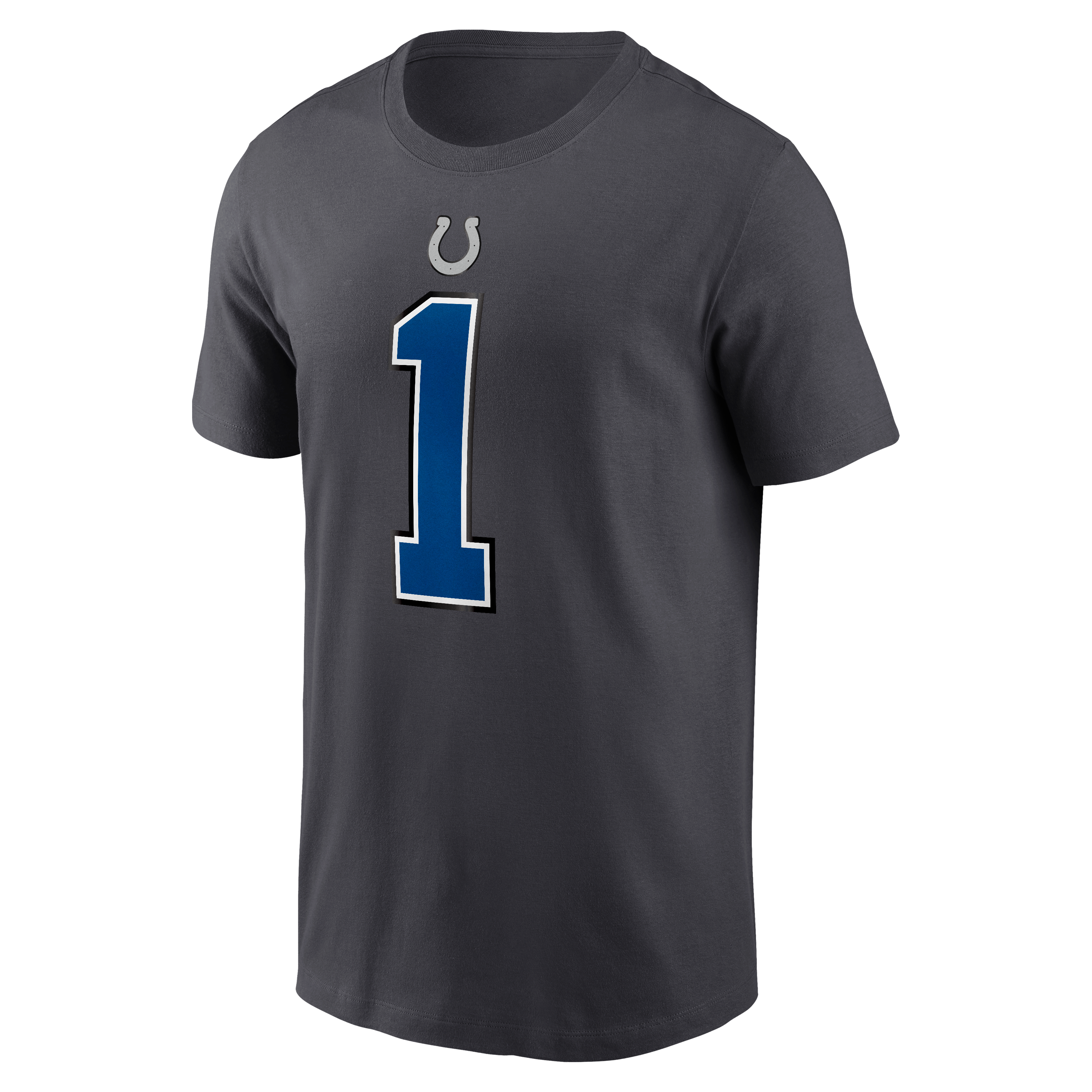 Men's Nike Ahmad Sauce Gardner Anthracite Indianapolis Colts 2026 Rivalries Collection Player Name & Number T-Shirt