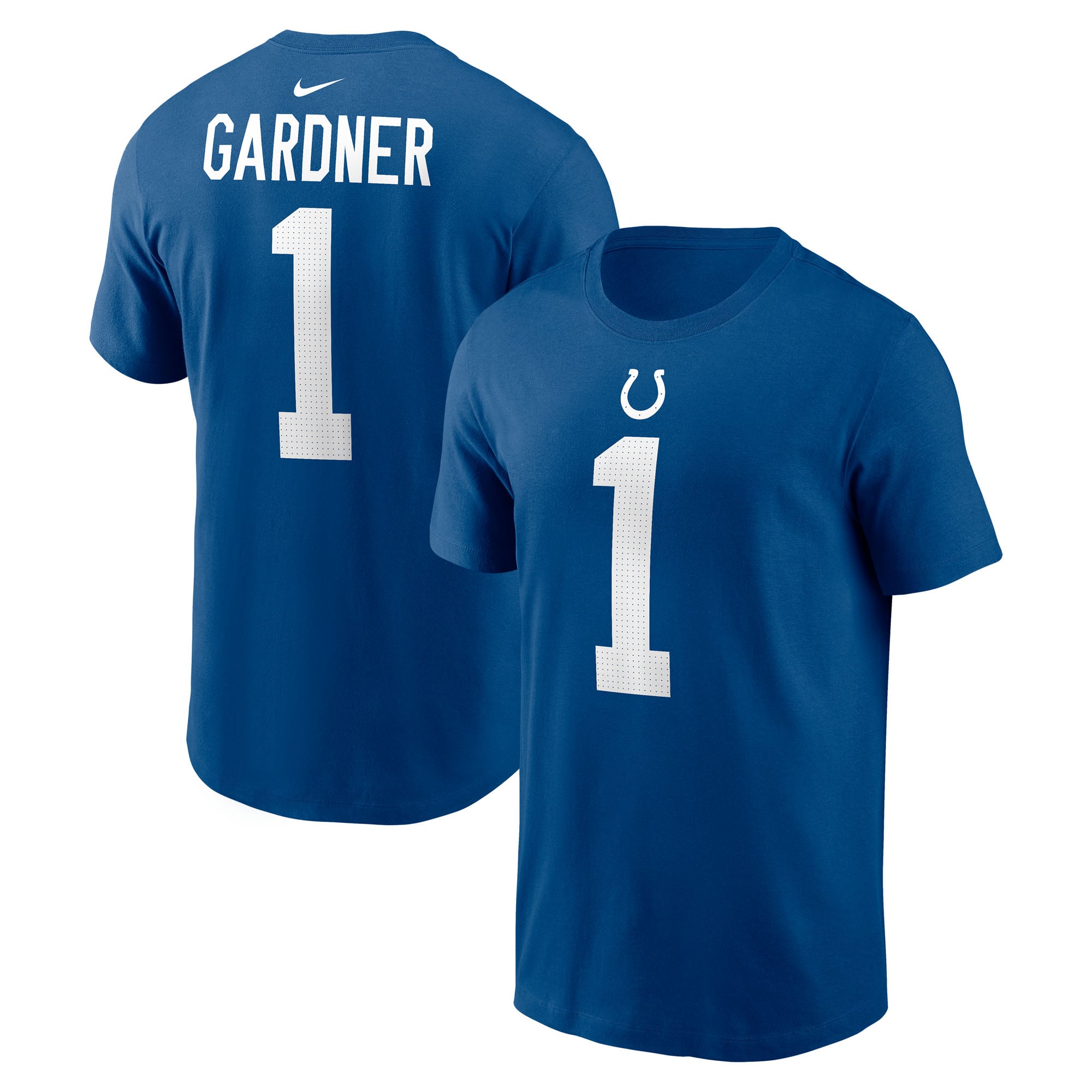 Men's Nike Ahmad Sauce Gardner Royal Indianapolis Colts Name & Number T-Shirt