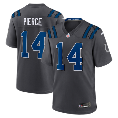 Alec Pierce Indianapolis Colts Nike 2026 Rivalries Collection Game Jersey - Anthracite
