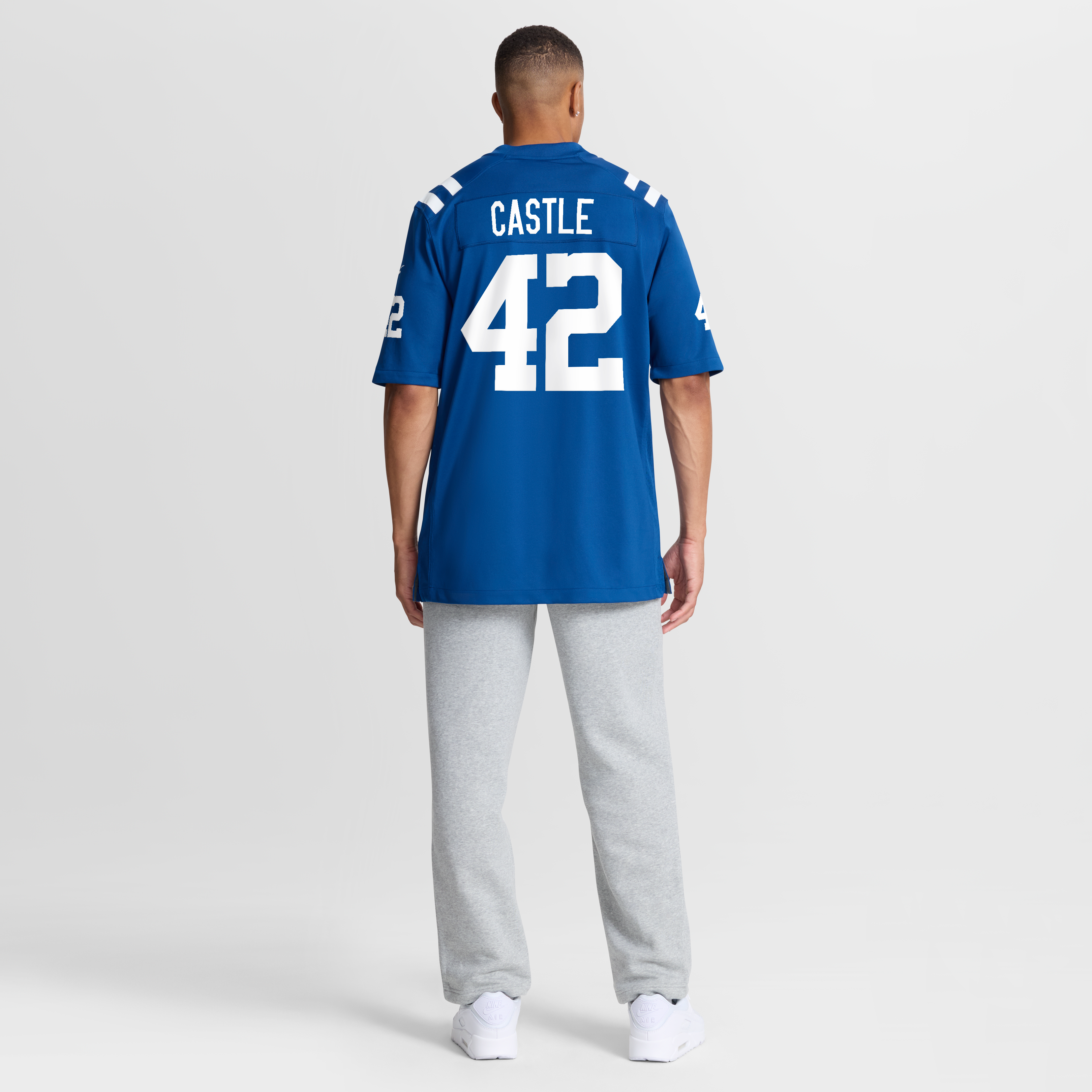 Maillot de match Nike Anderson Castle Royal Indianapolis Colts pour homme