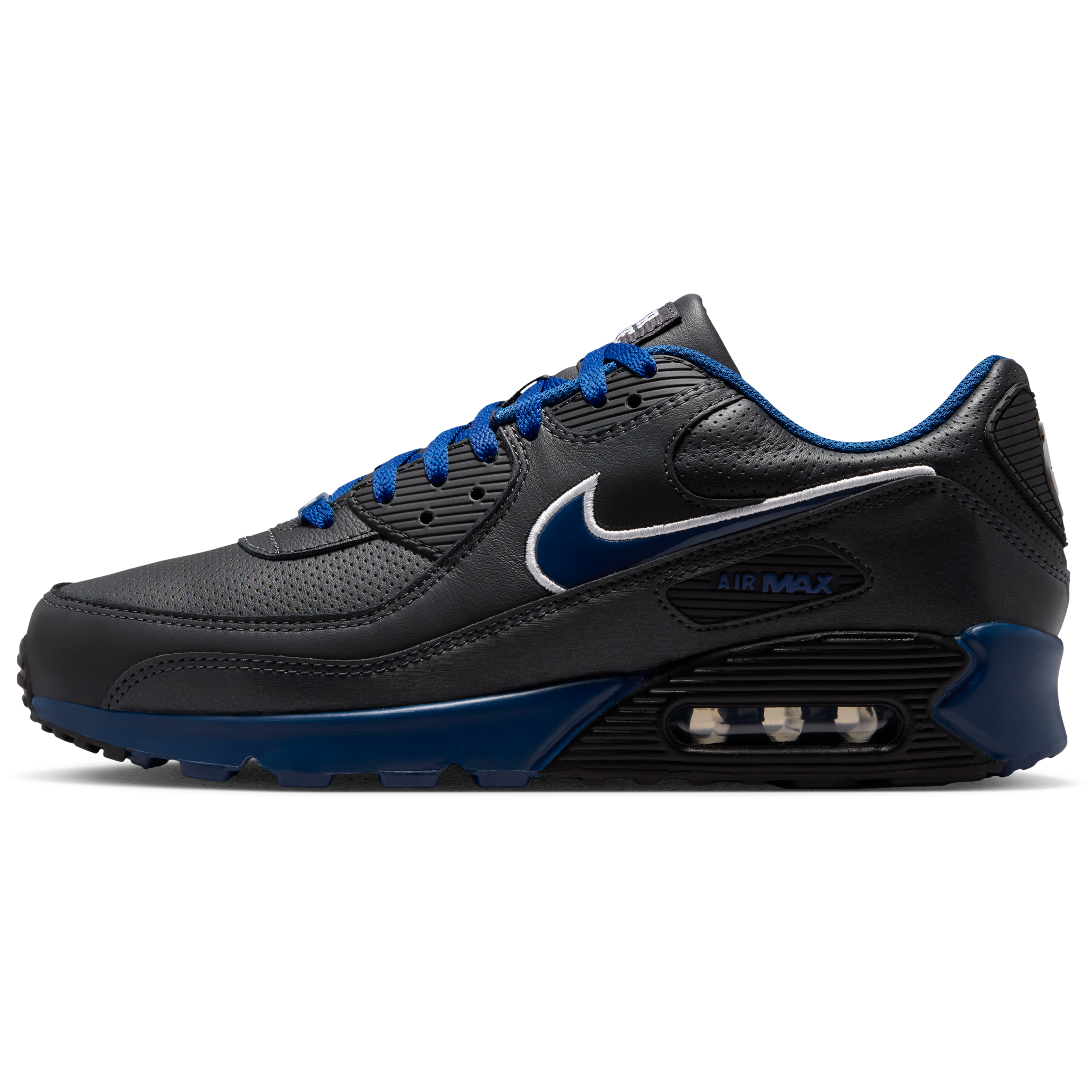 Chaussures Nike Air Max 90 pour homme, coloris anthracite, collection Indianapolis Colts 2026 Rivalries