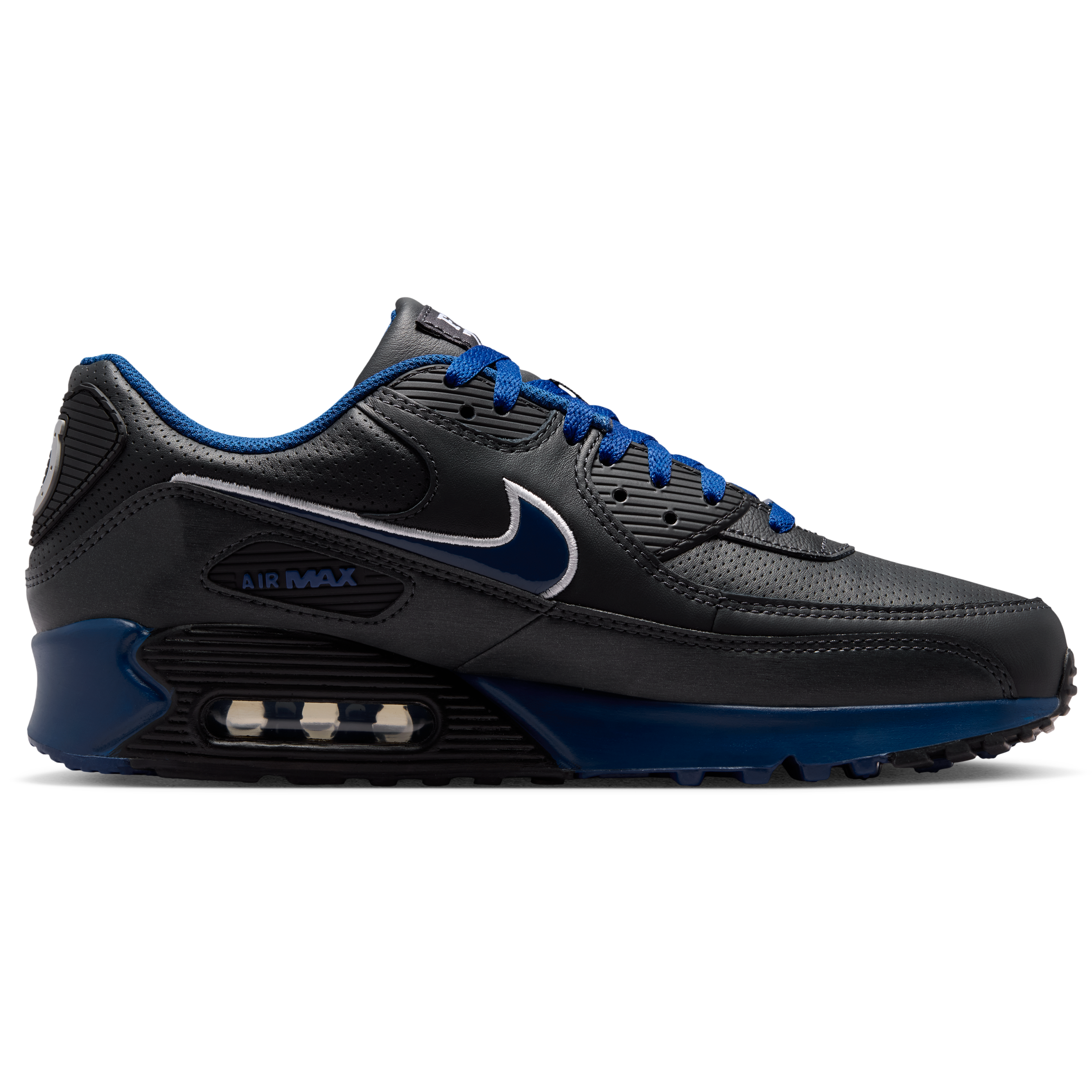 Chaussures Nike Air Max 90 pour homme, coloris anthracite, collection Indianapolis Colts 2026 Rivalries