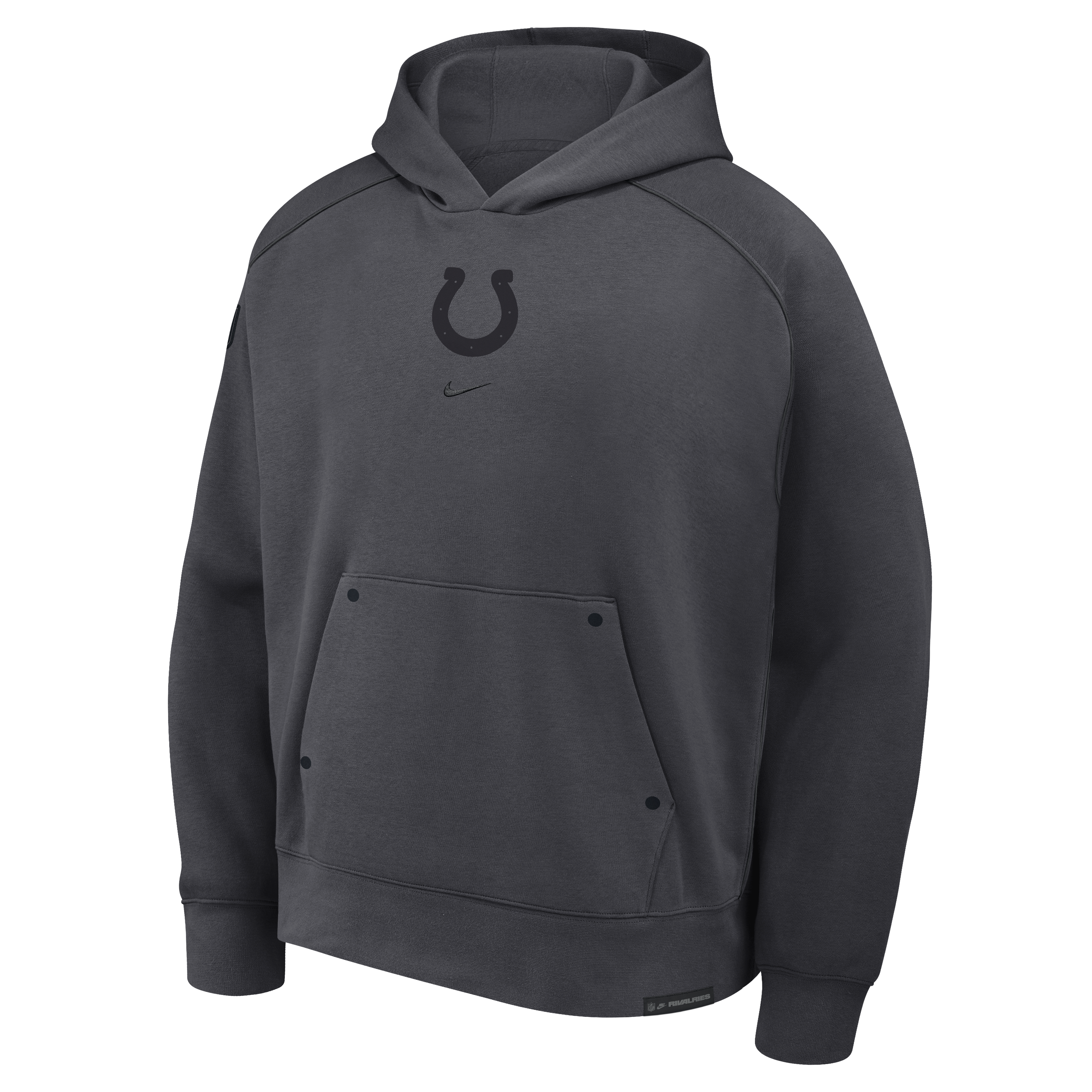 Sweat à capuche Nike Air pour homme, coloris anthracite, collection Indianapolis Colts 2026 Rivalries