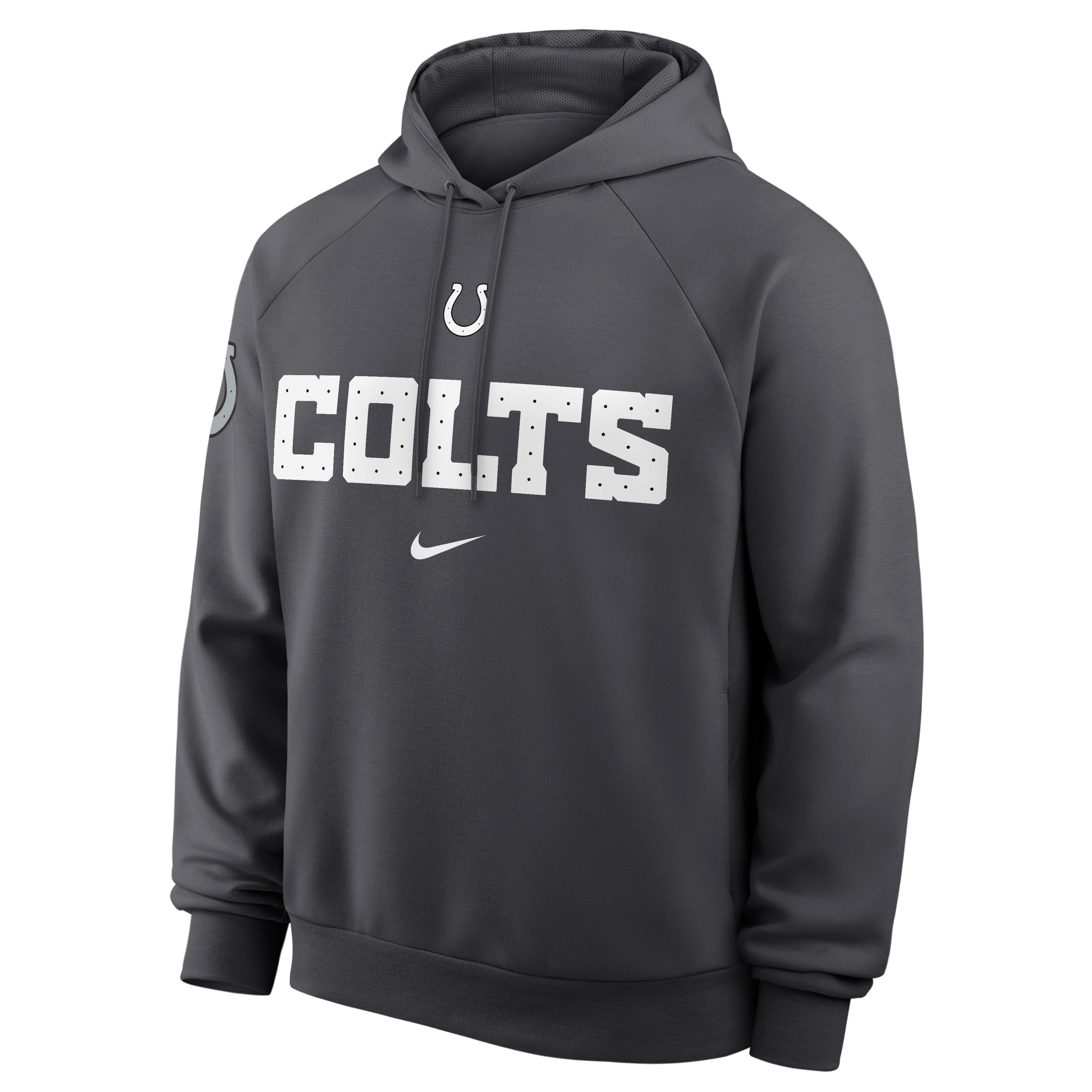 Men's Nike Anthracite Indianapolis Colts 2026 Rivalries Collection Dri-FIT Pullover Hoodie