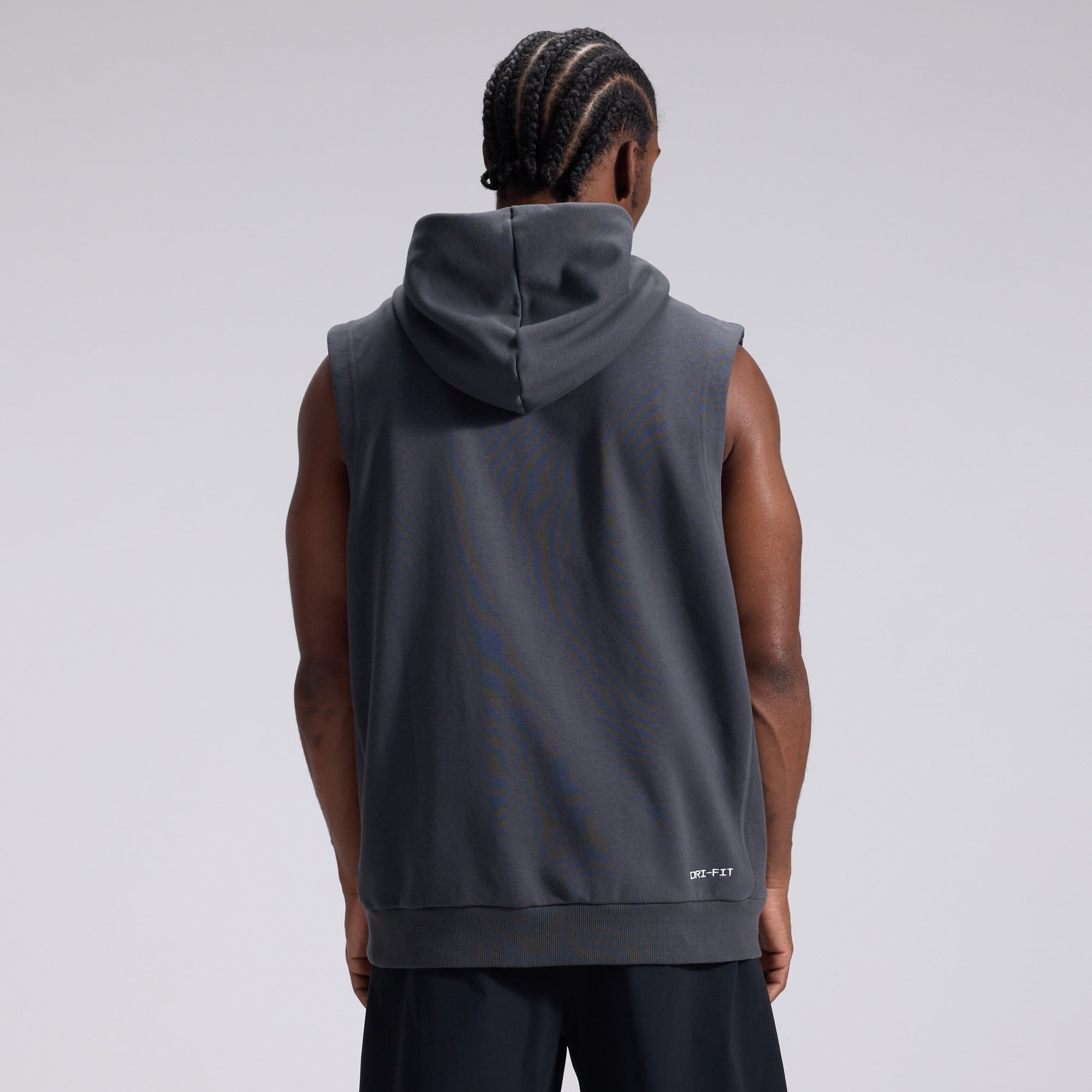 Men's Nike  Anthracite Indianapolis Colts 2026 Rivalries Collection Sideline Sleeveless Fleece Hoodie