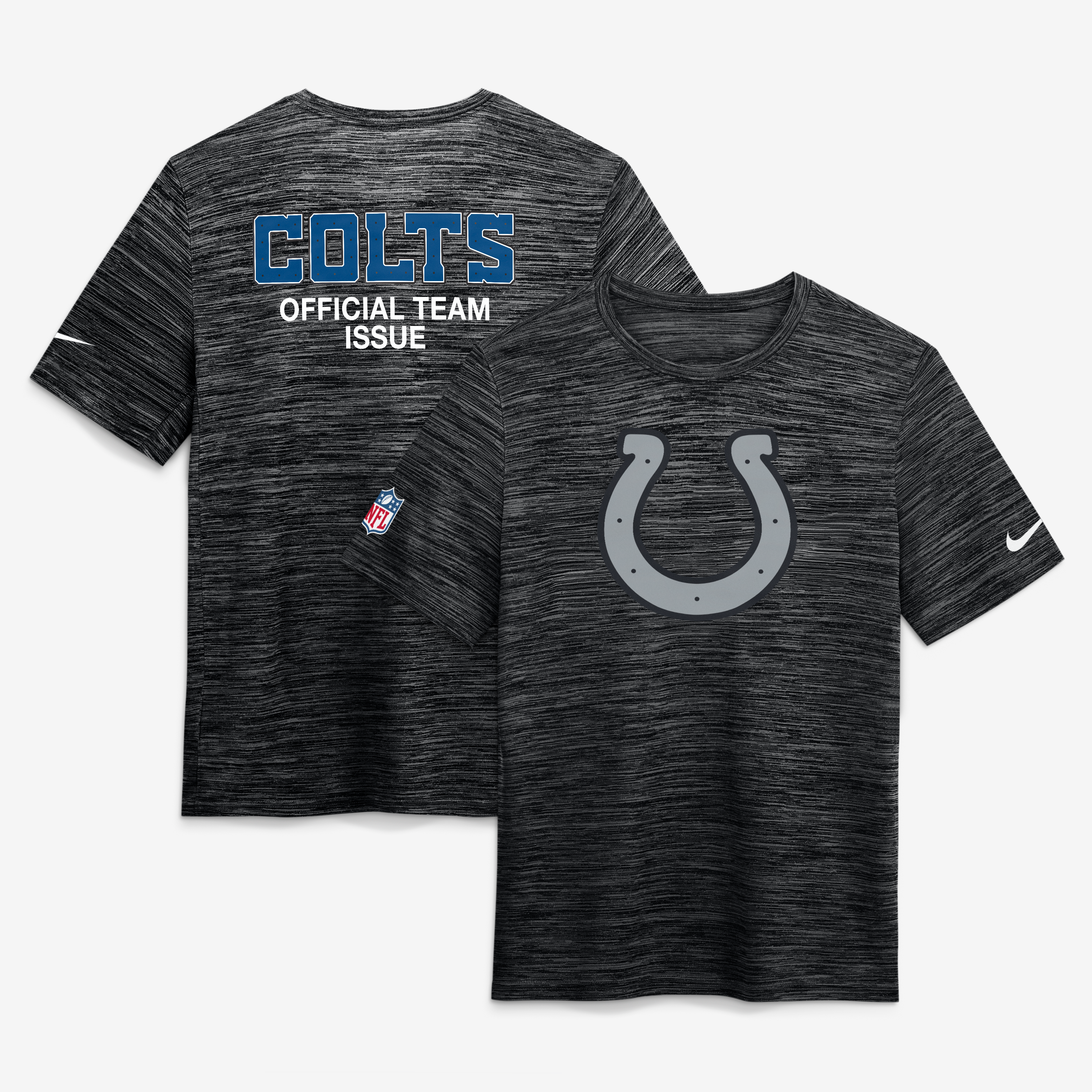 Men's Nike  Anthracite Indianapolis Colts 2026 Rivalries Collection Sideline Velocity T-Shirt