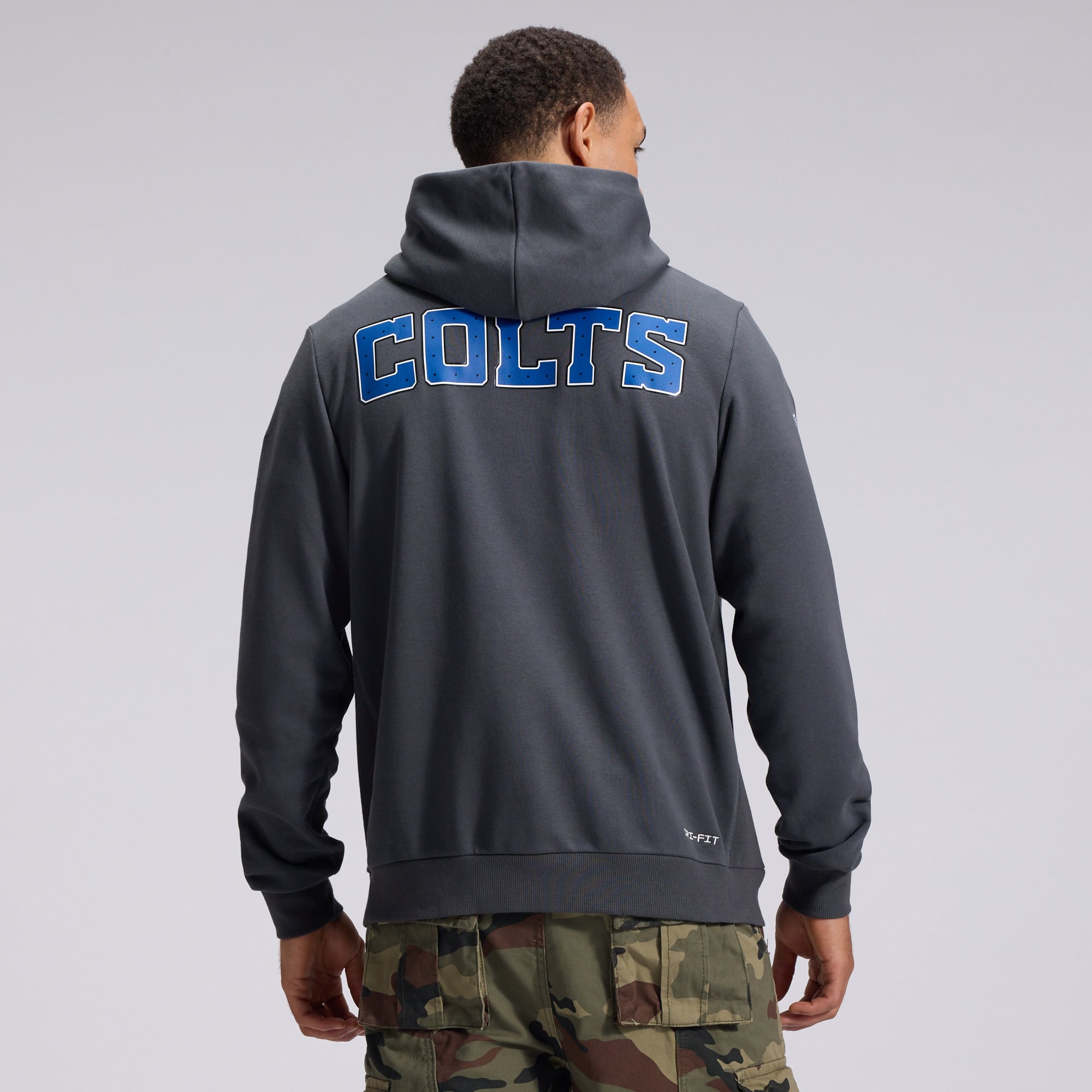 Men's Nike  Anthracite Indianapolis Colts 2026 Rivalries Collection Standard Issue Sideline Pullover Hoodie
