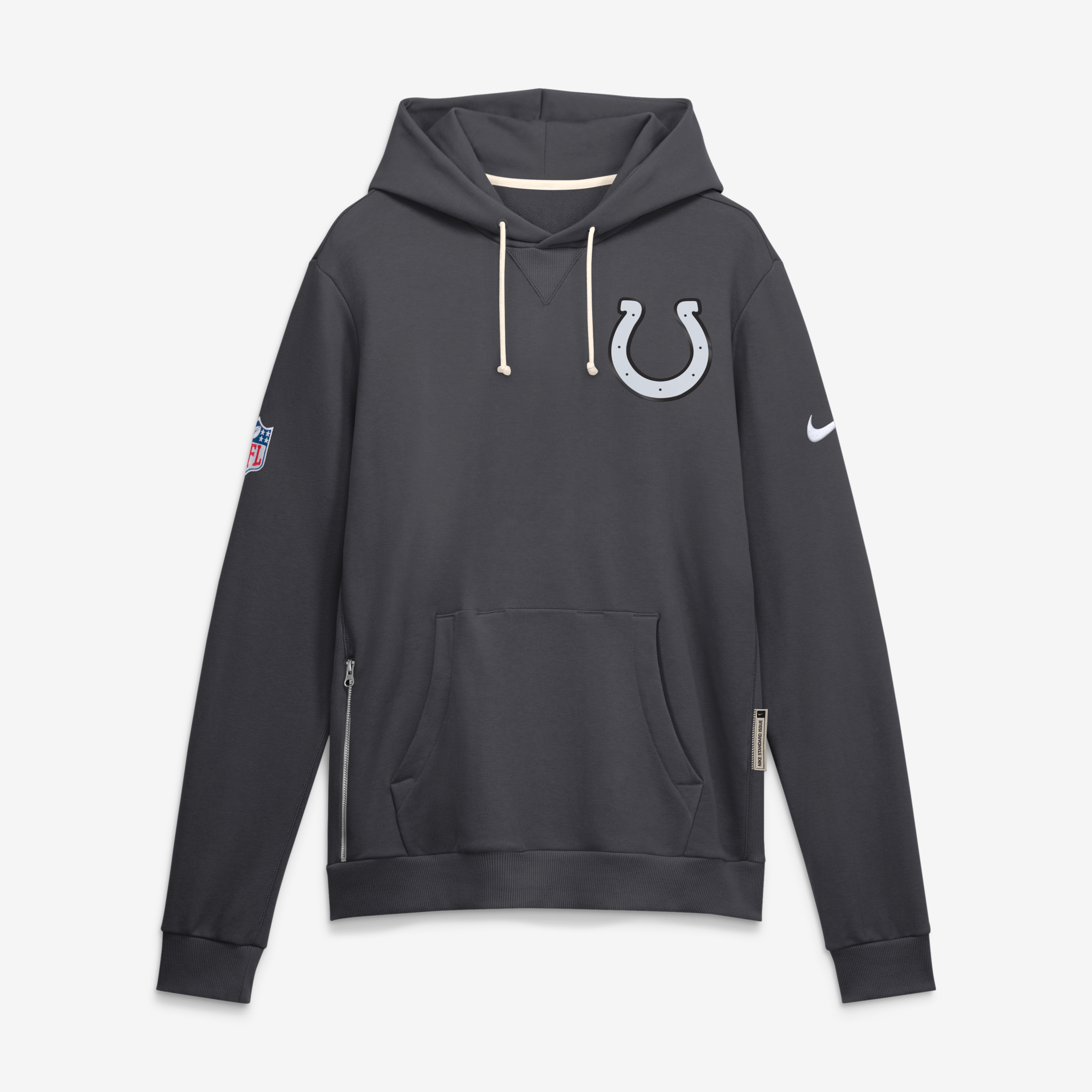 Men's Nike  Anthracite Indianapolis Colts 2026 Rivalries Collection Standard Issue Sideline Pullover Hoodie