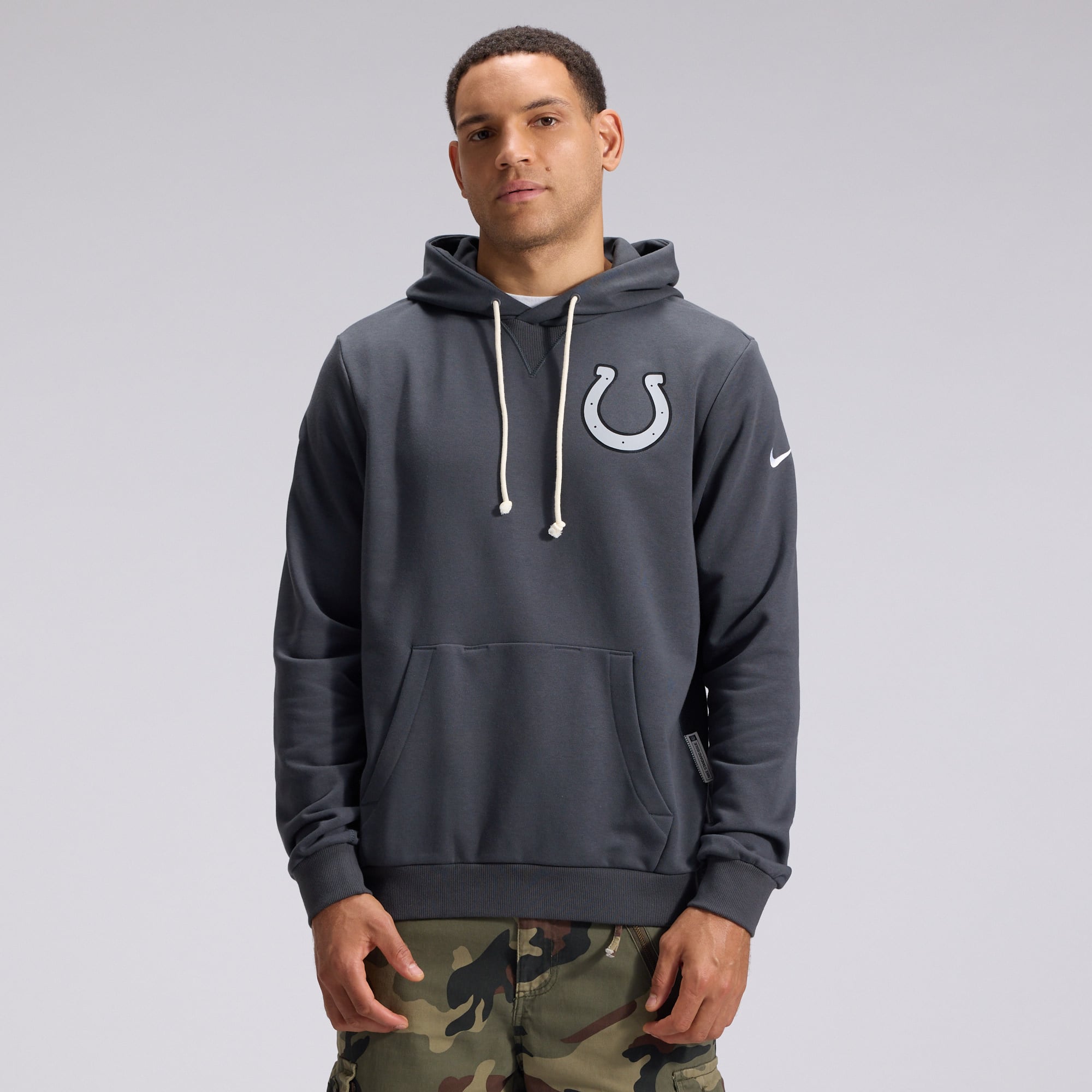 Men's Nike  Anthracite Indianapolis Colts 2026 Rivalries Collection Standard Issue Sideline Pullover Hoodie