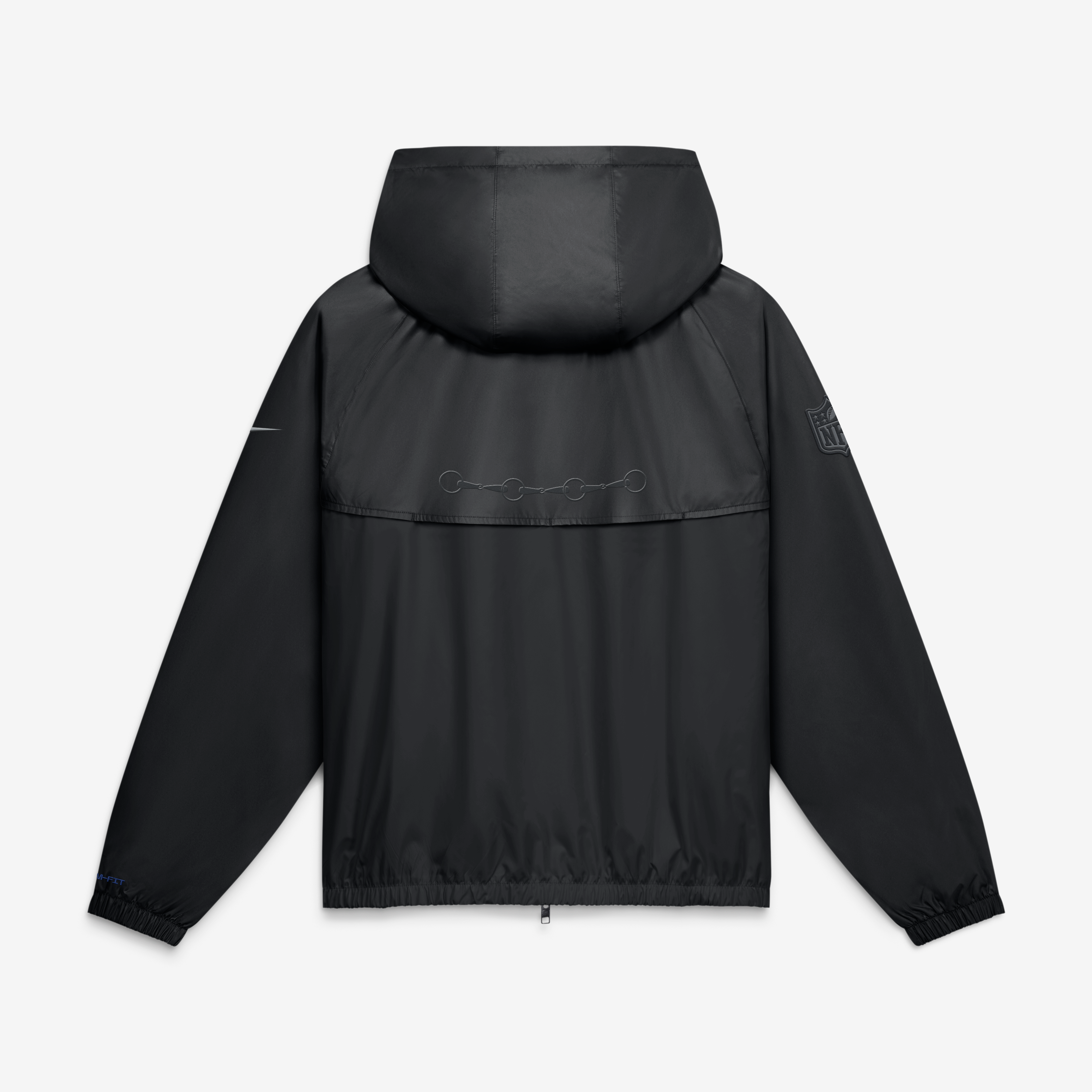 Veste coupe-vent zippée Nike Windrunner anthracite pour homme, collection Indianapolis Colts 2026 Rivalries