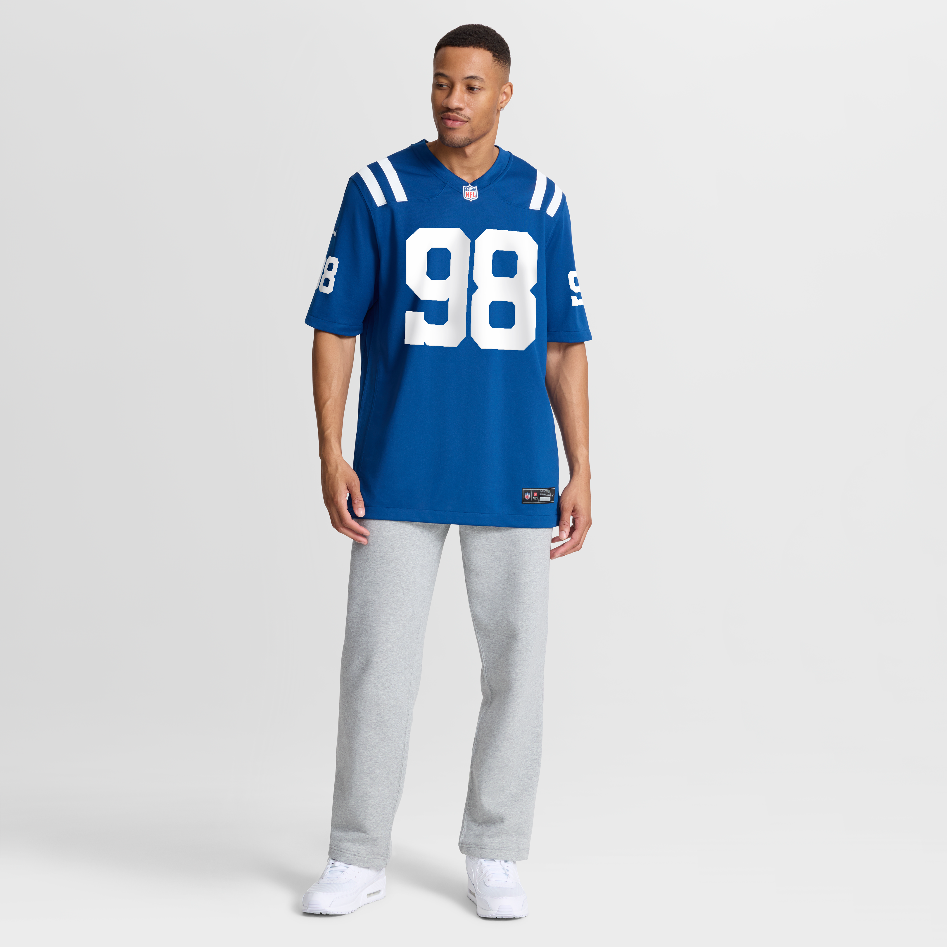 Men's Nike Arden Key Royal Indianapolis Colts Team Game Jersey