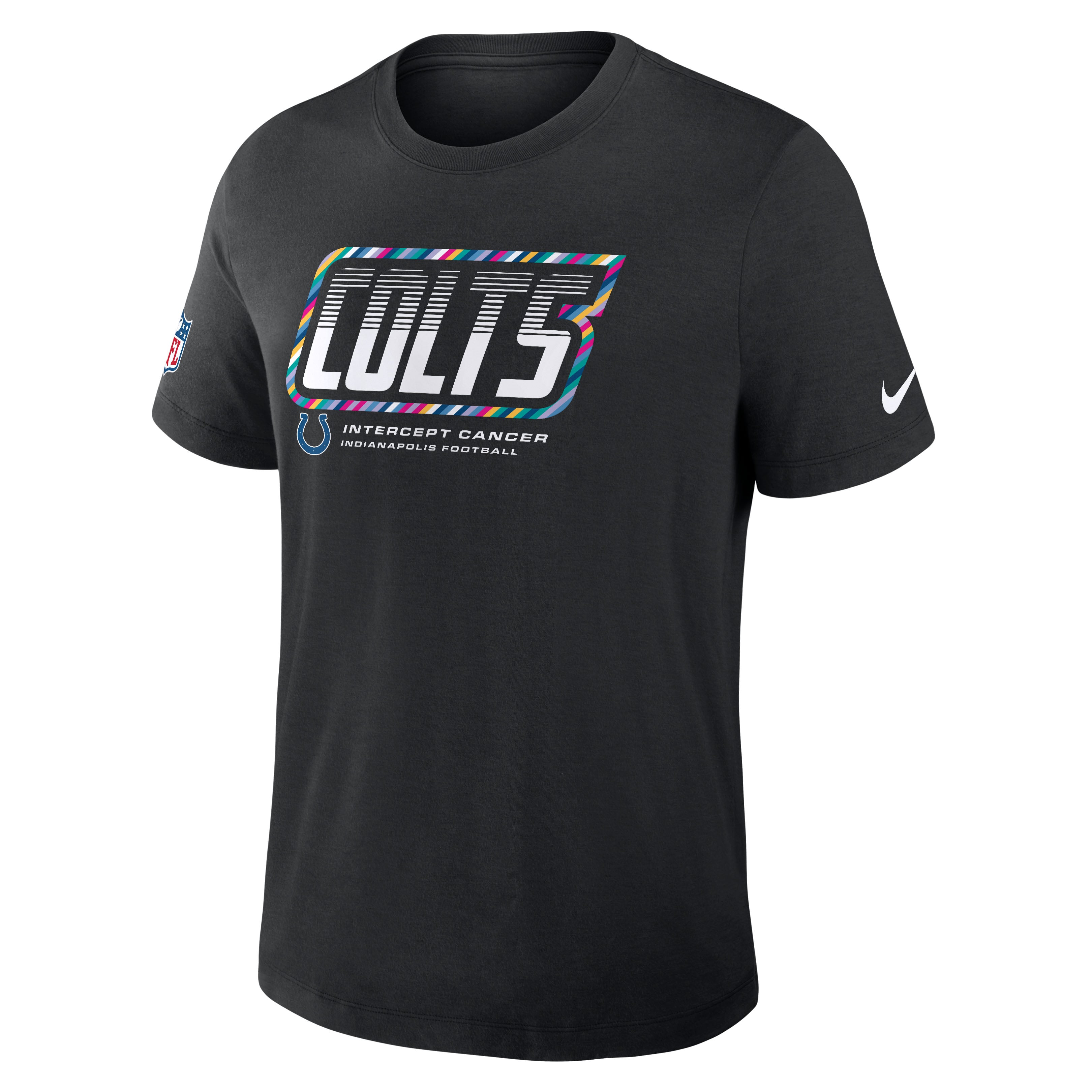 Men's Nike Black Indianapolis Colts 2026 NFL Crucial Catch Tri-Blend Dri-FIT T-Shirt