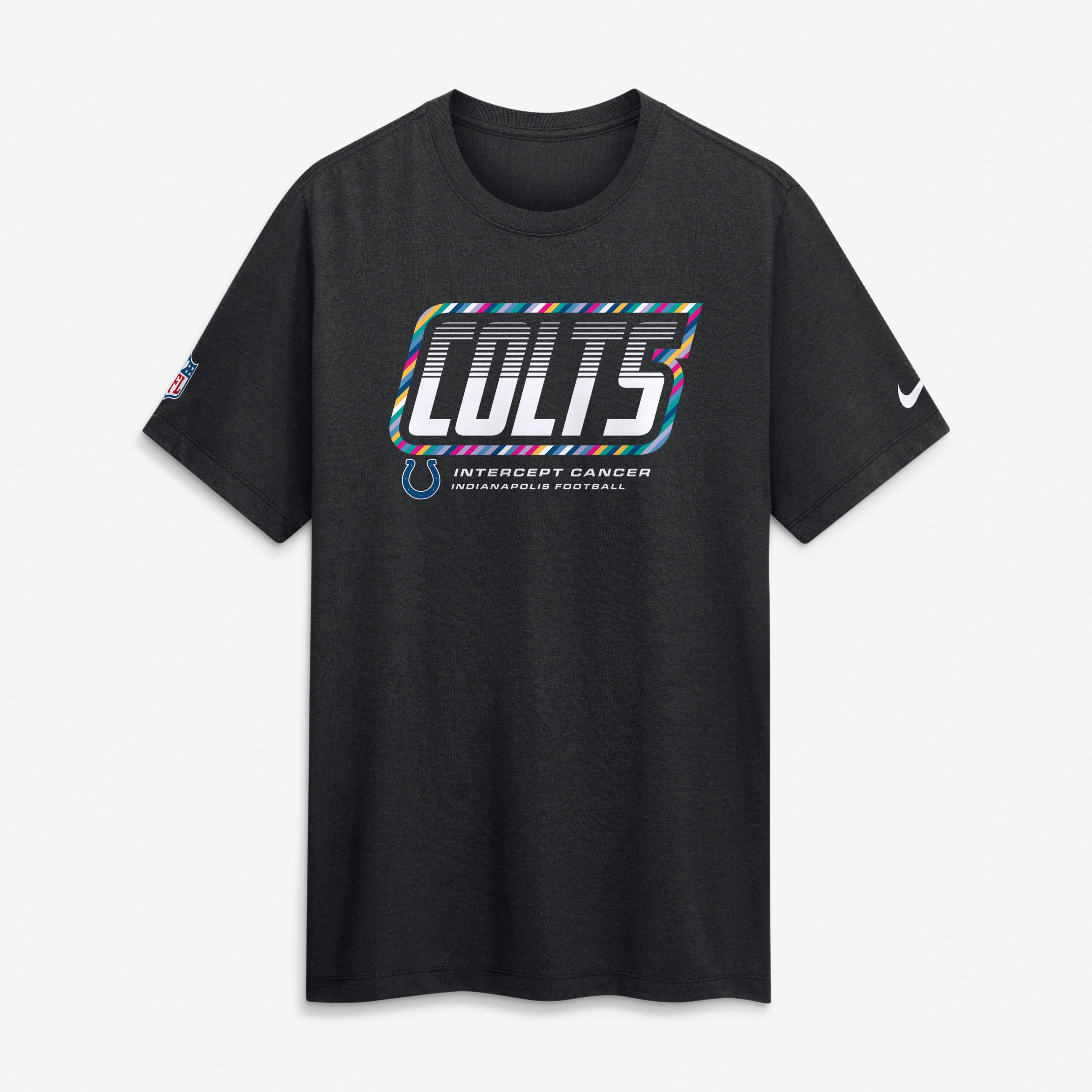Men's Nike Black Indianapolis Colts 2026 NFL Crucial Catch Tri-Blend Dri-FIT T-Shirt