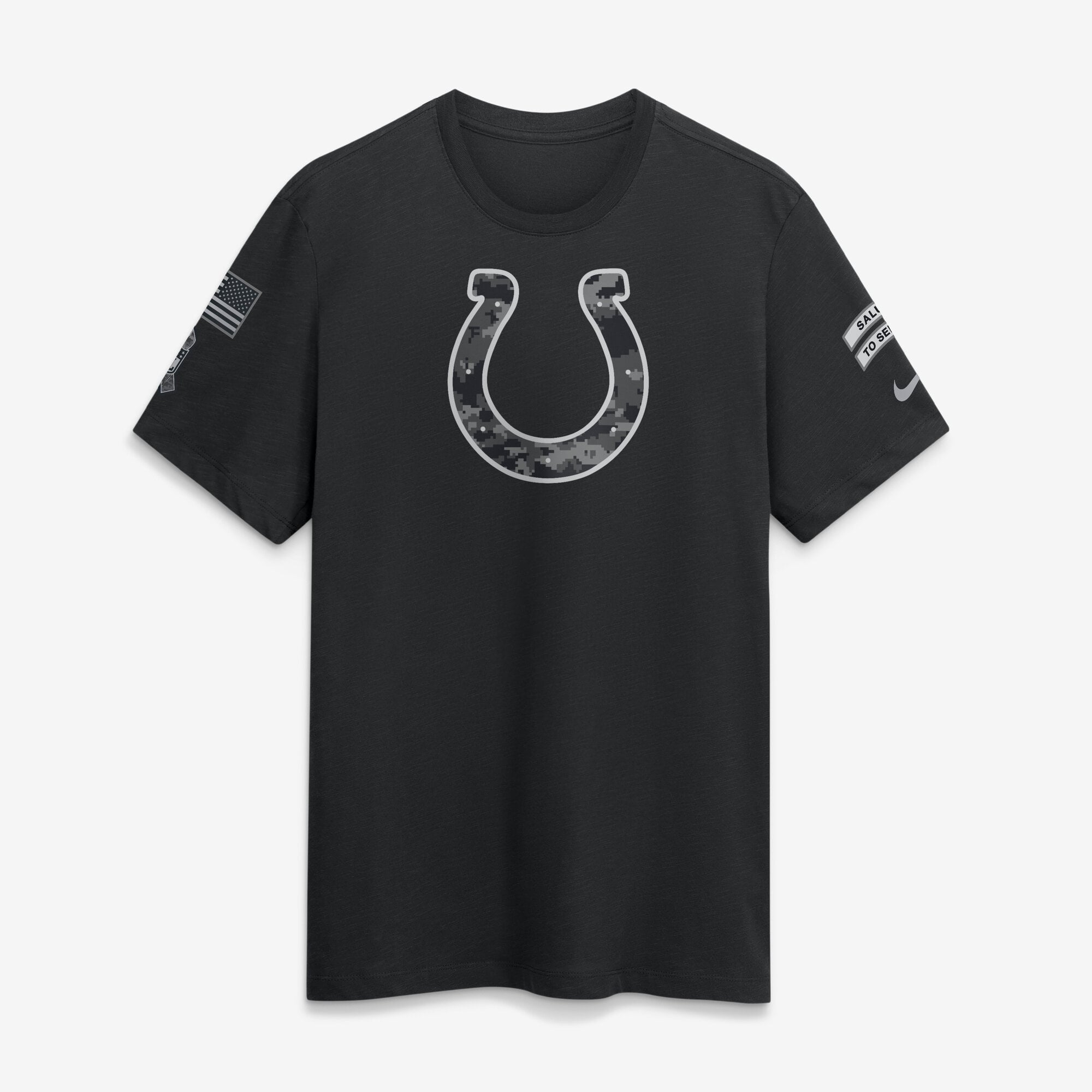T-shirt Nike noir pour homme Indianapolis Colts 2026 Salute to Service