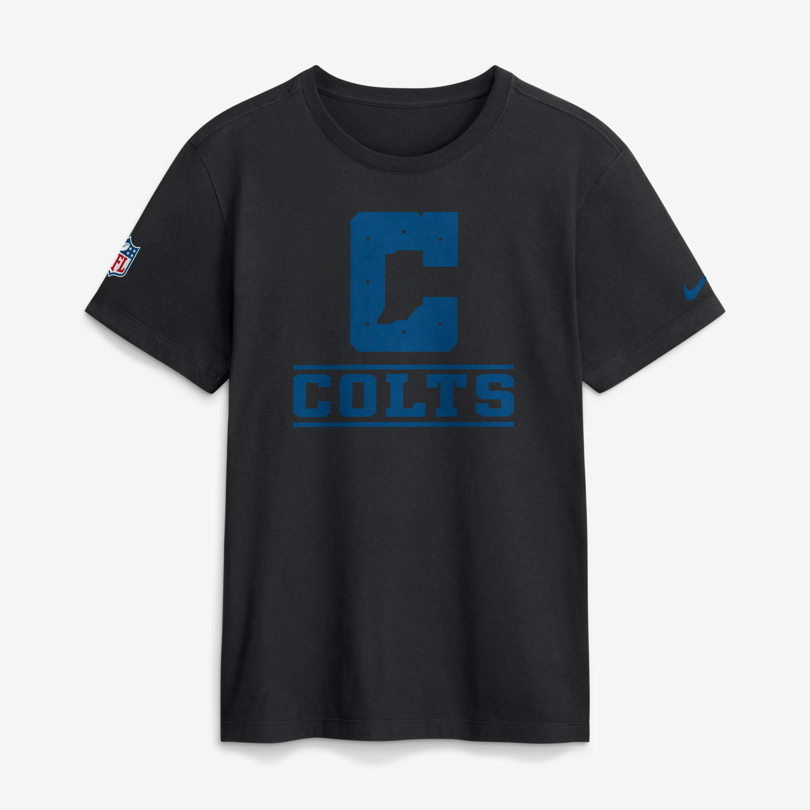 T-shirt à manches longues en coton essentiel Nike Indianapolis Colts noir pour homme