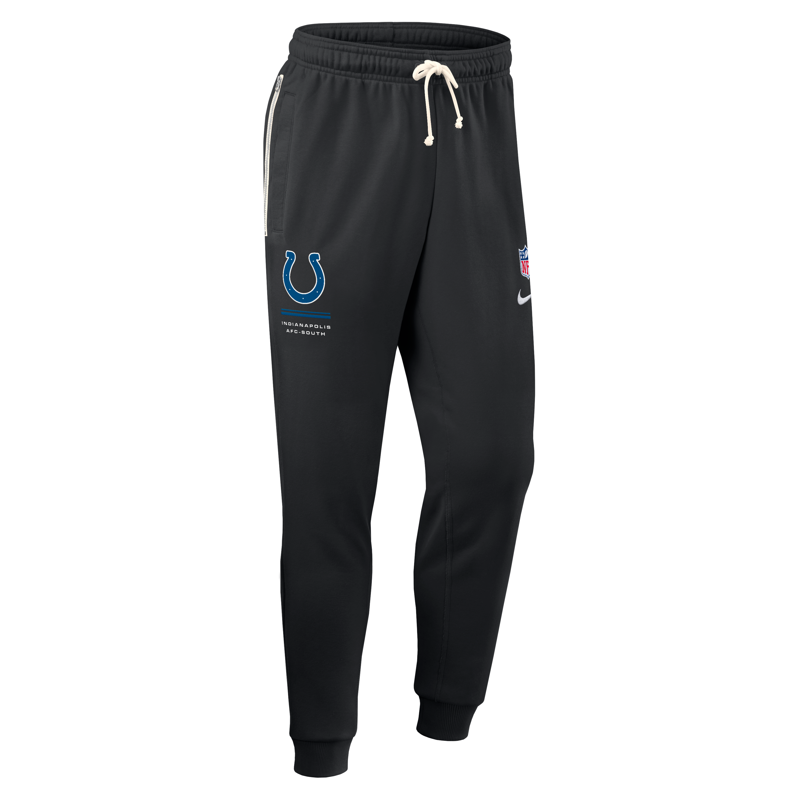 Pantalon Nike noir Indianapolis Colts Sideline Standard Issue Touchback Kick Dri-FIT Taper pour homme