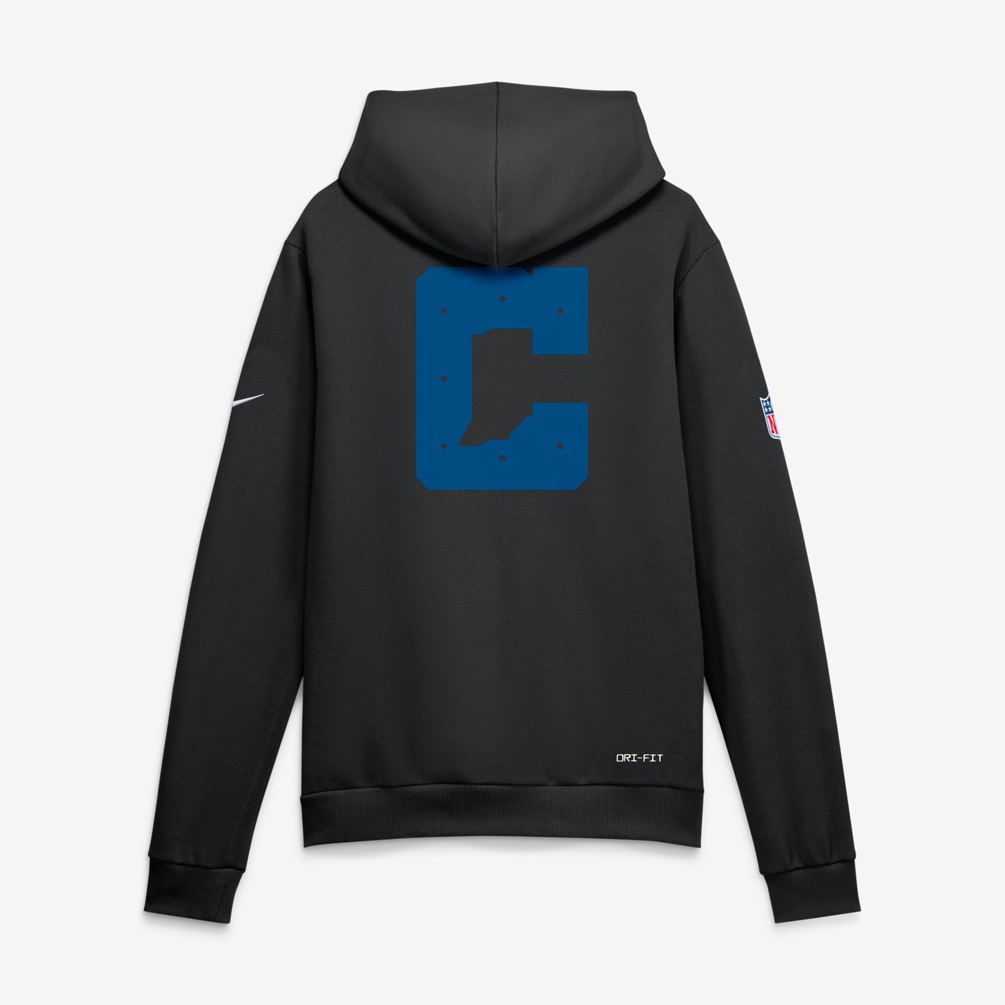 Men's Nike Black Indianapolis Colts Standard Issue Replay Officials Alternate Dri-FIT Hoodie