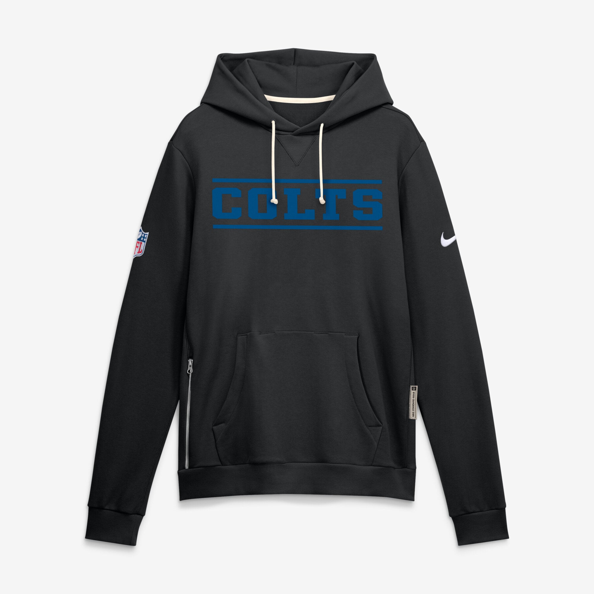 Men's Nike Black Indianapolis Colts Standard Issue Replay Officials Alternate Dri-FIT Hoodie
