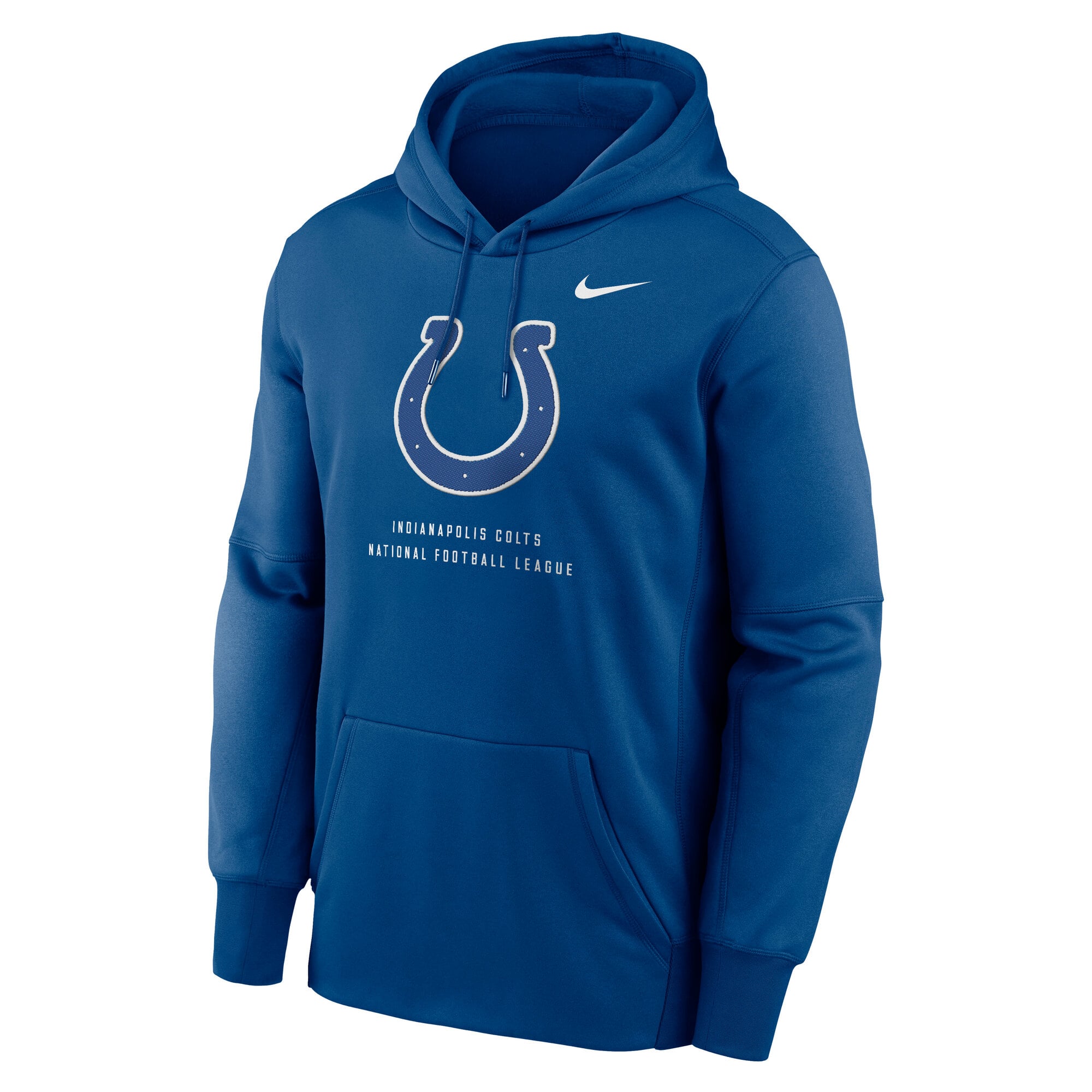 Sweat à capuche Nike Therma-FIT bleu Indianapolis Colts pour homme