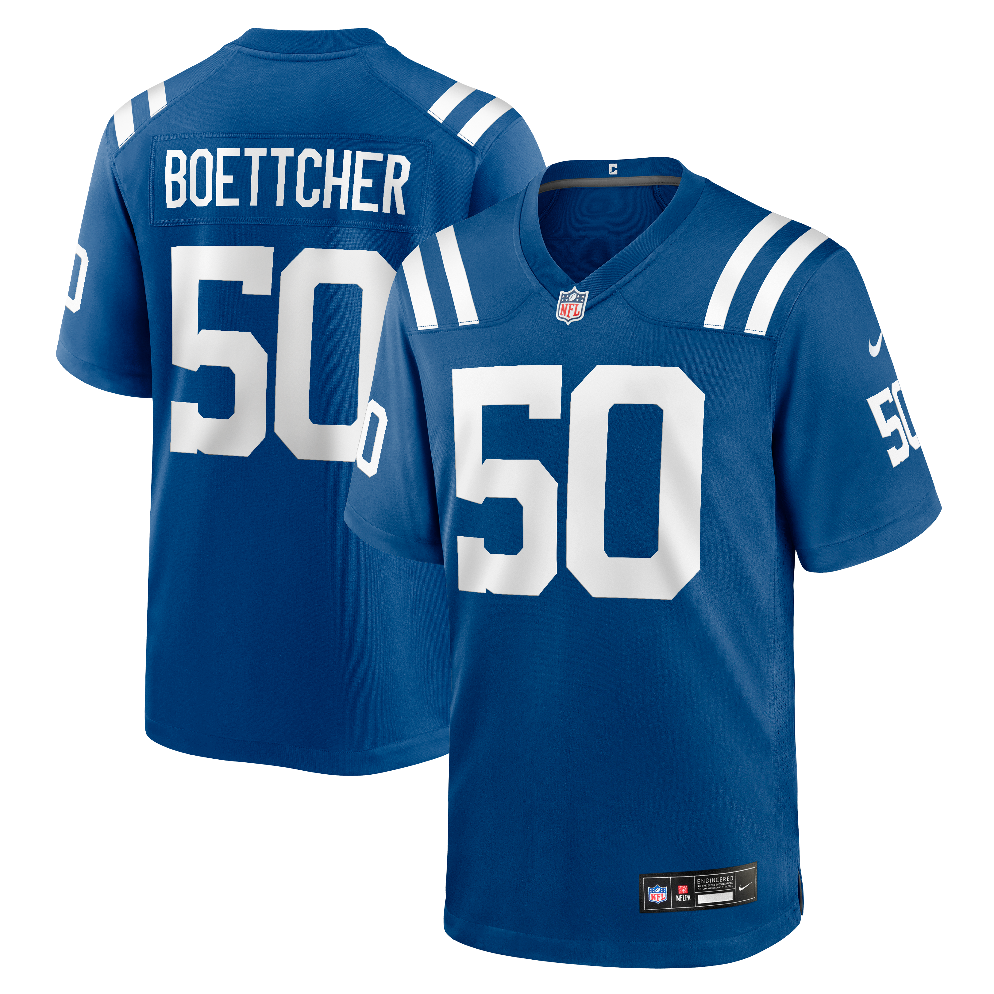 Men's Nike Bryce Boettcher Royal Indianapolis Colts Team Game Jersey
