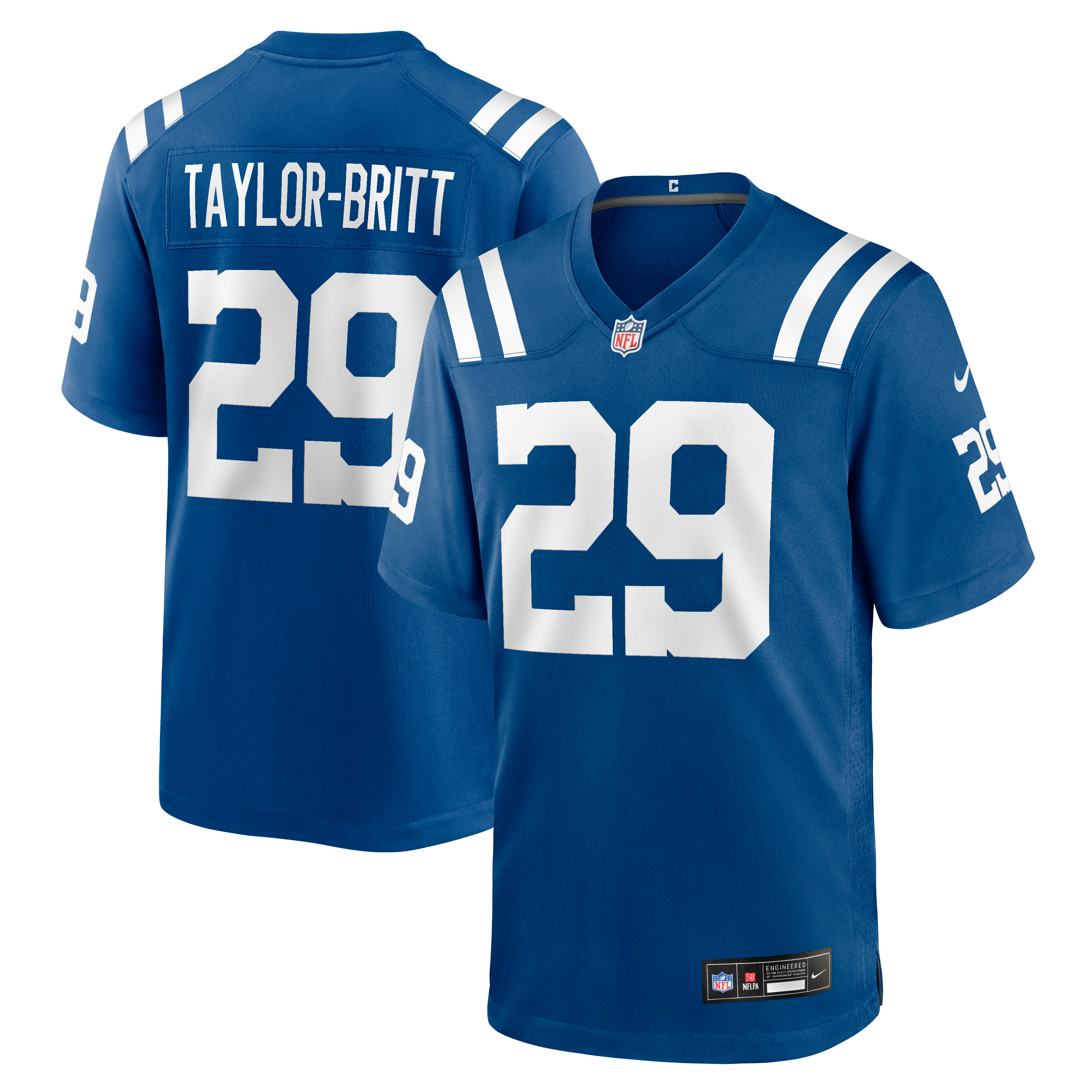 Men's Nike Cam Taylor-Britt Royal Indianapolis Colts Team Game Jersey