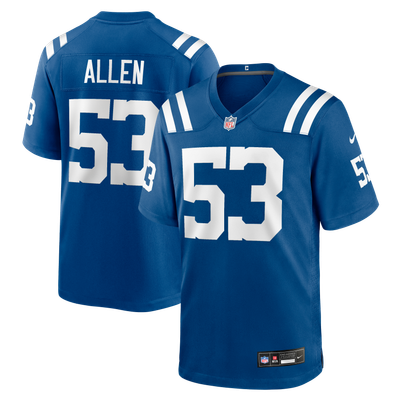 CJ Allen Indianapolis Colts Nike Team Game Jersey - Royal