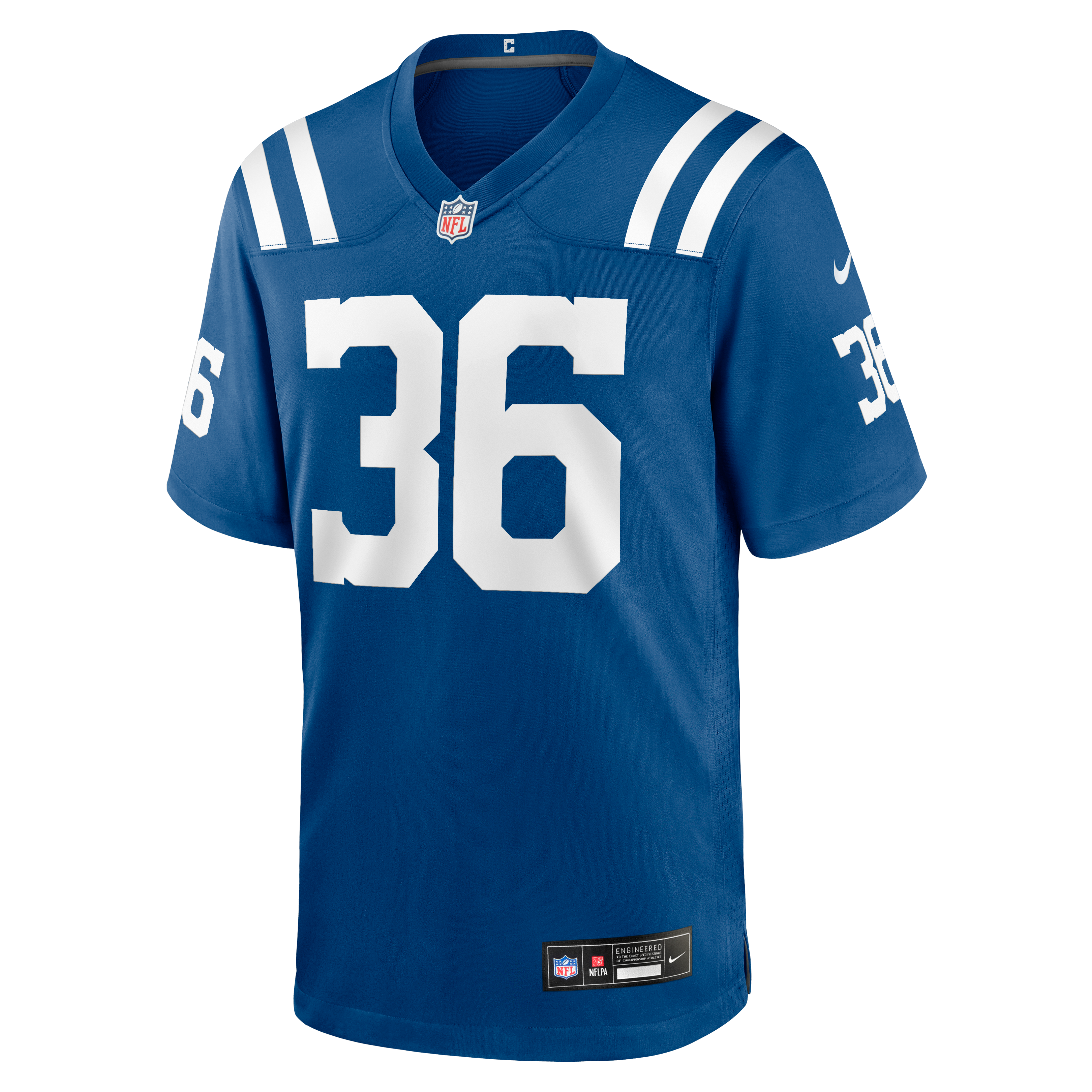 Maillot de match l'équipe Nike Davon Booth Royal Indianapolis Colts pour homme