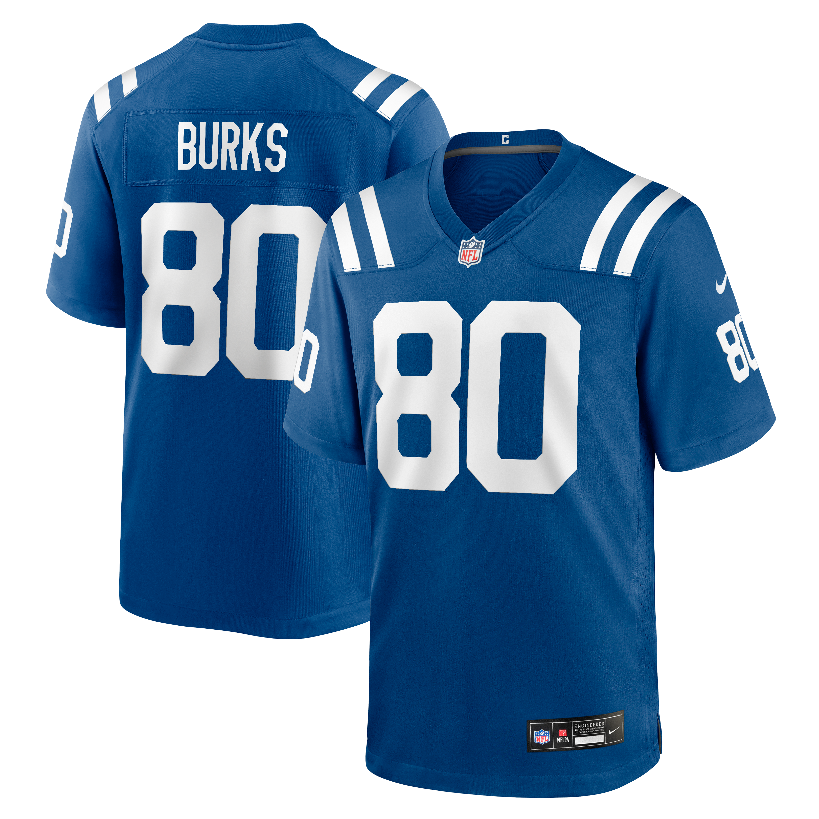 Men's Nike Deion Burks Royal Indianapolis Colts Team Game Jersey