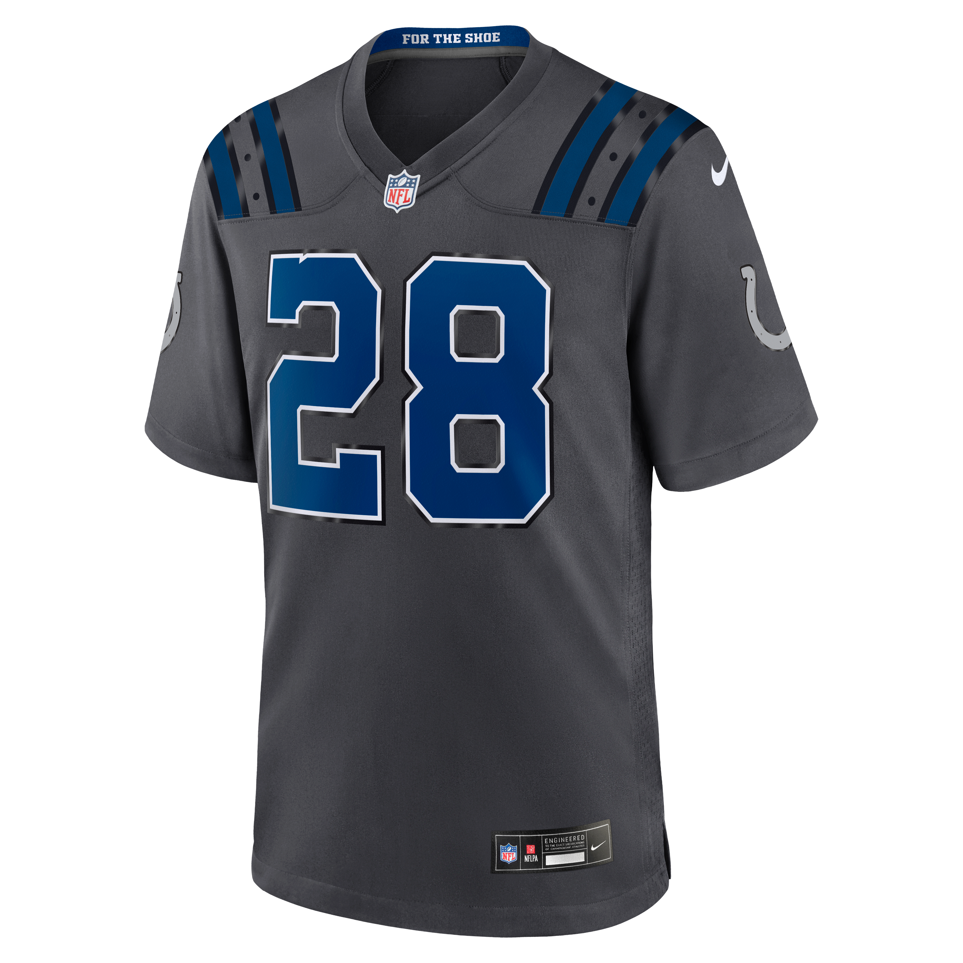 Men's Nike Jonathan Taylor Anthracite Indianapolis Colts 2026 Rivalries Collection Game Jersey