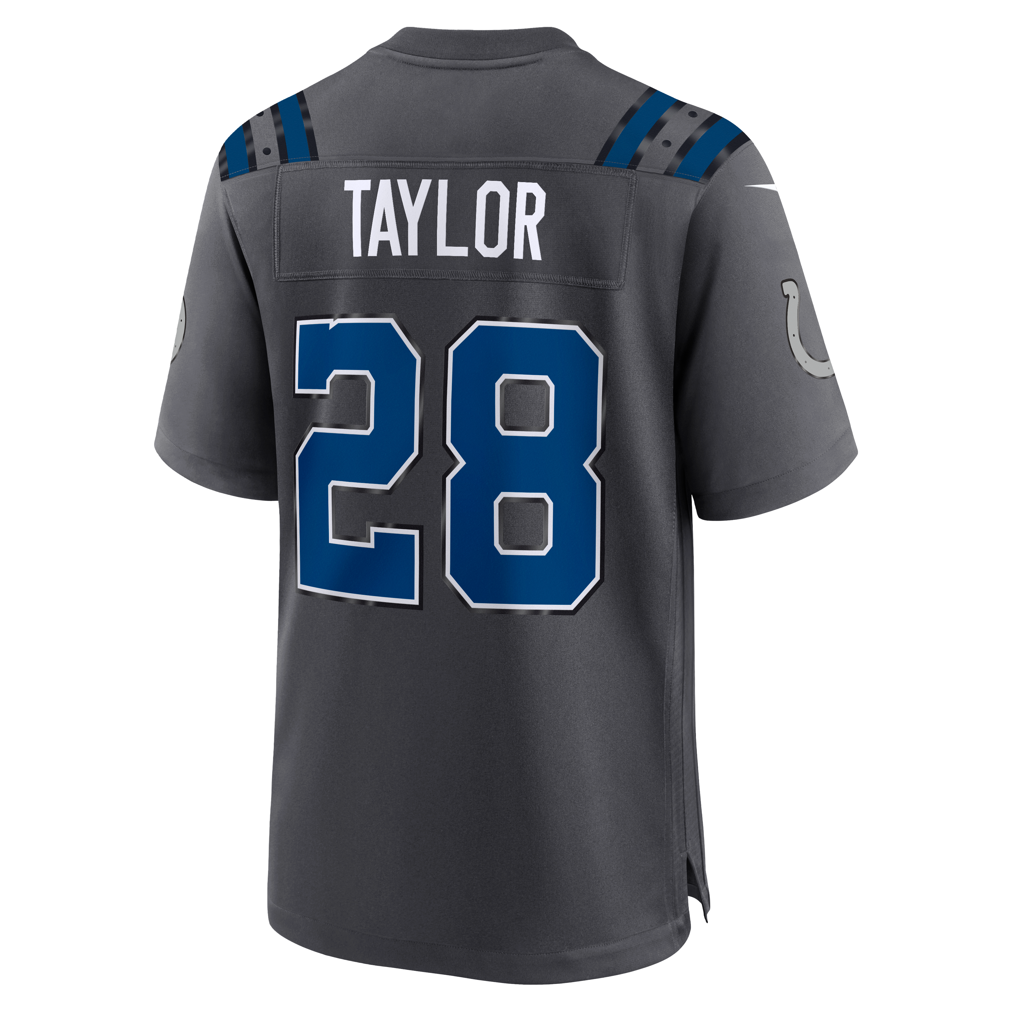 Men's Nike Jonathan Taylor Anthracite Indianapolis Colts 2026 Rivalries Collection Game Jersey