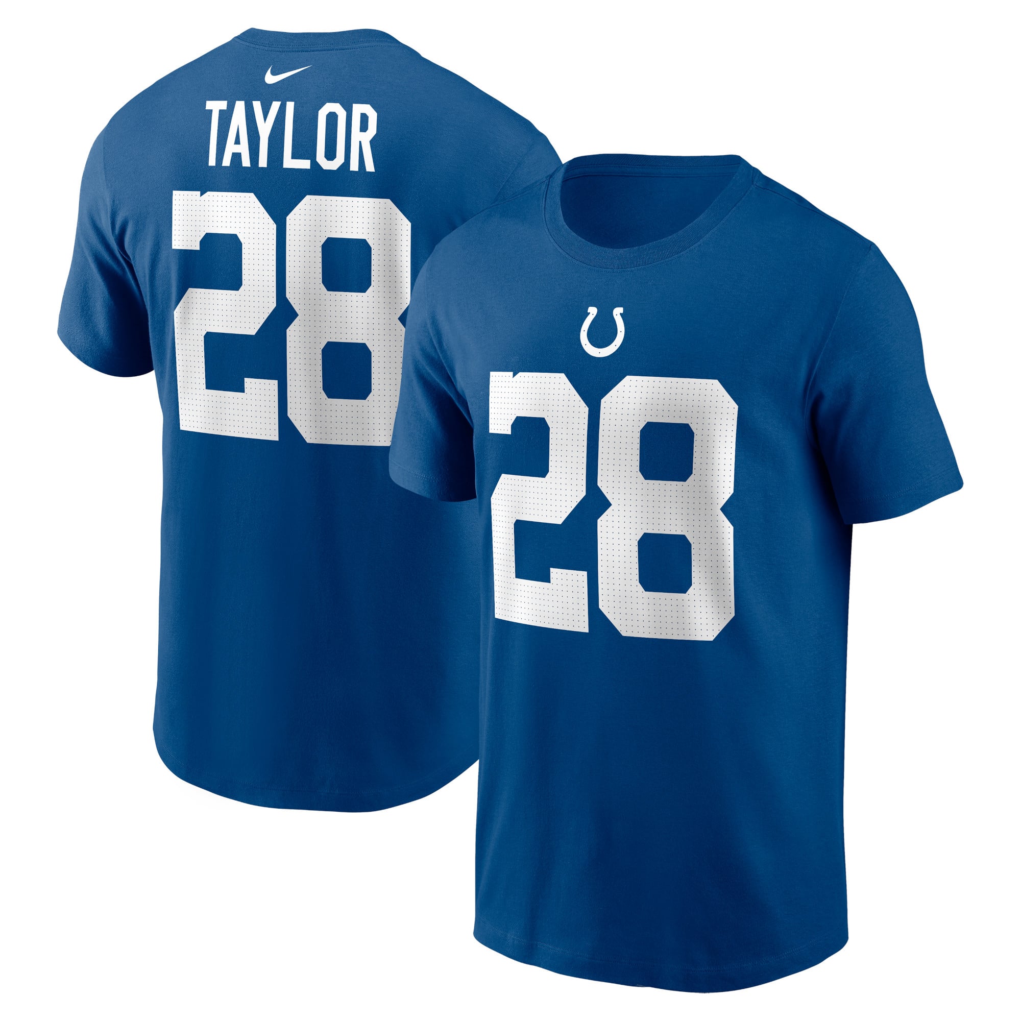 Men's Nike Jonathan Taylor Royal Indianapolis Colts Name & Number T-Shirt