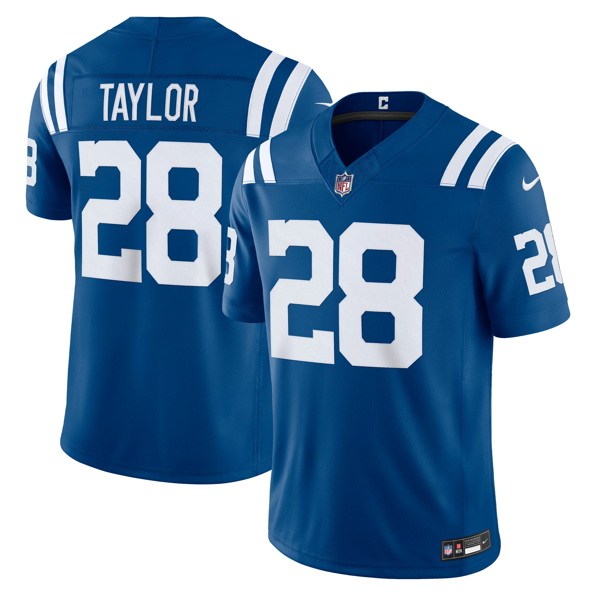 Men's Nike Jonathan Taylor Royal Indianapolis Colts Team Vapor F.U.S.E. Stitched Limited Jersey