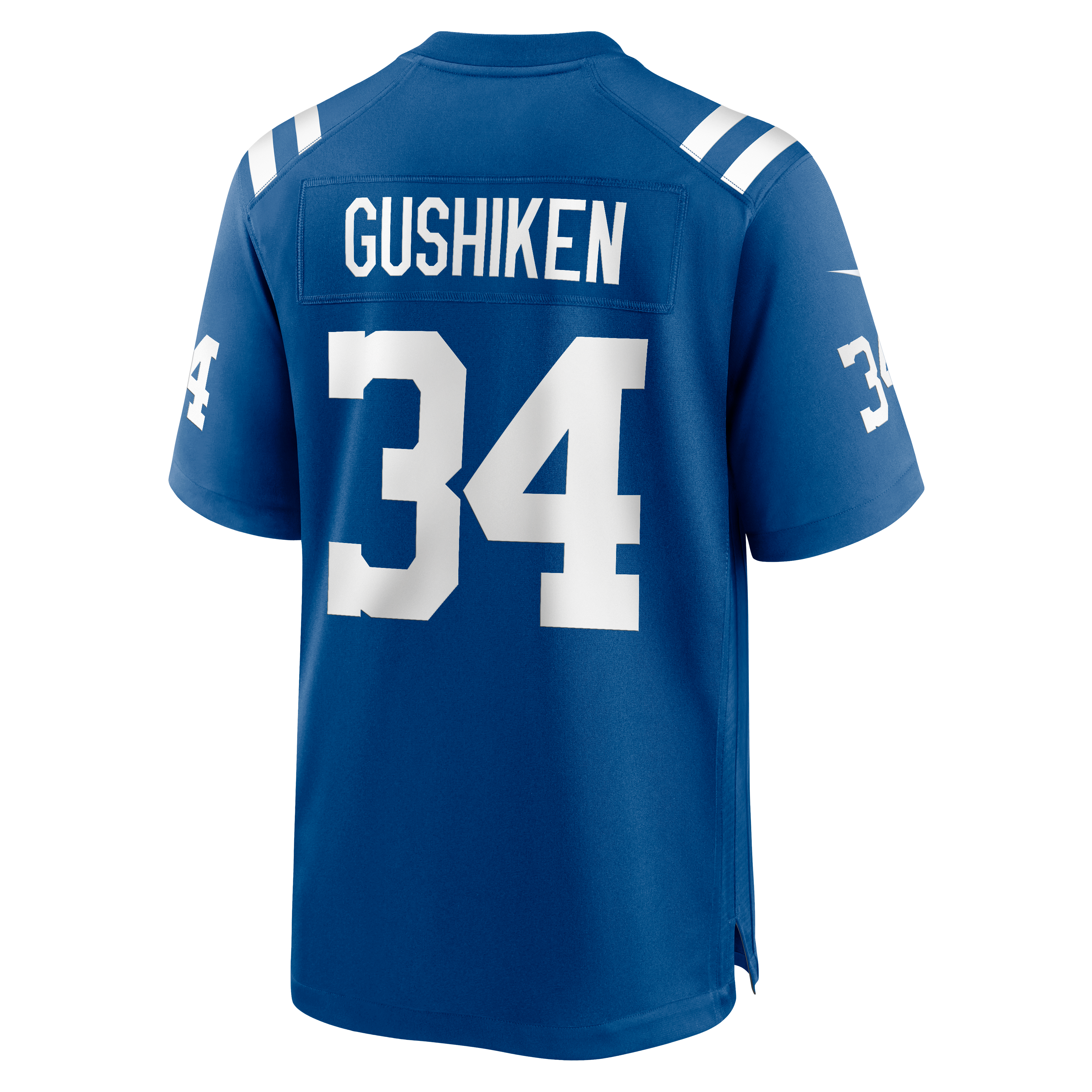 Maillot de match Nike Kapena Gushiken Royal Indianapolis Colts pour homme