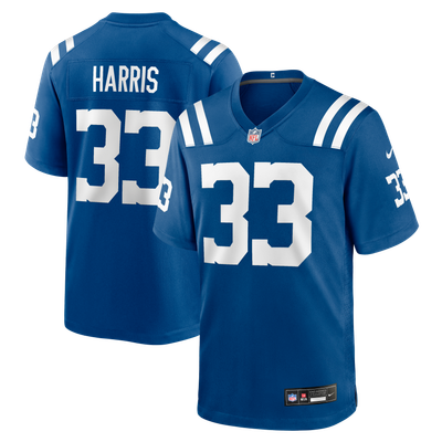 Kenneth Harris Indianapolis Colts Nike Team Game Jersey - Royal