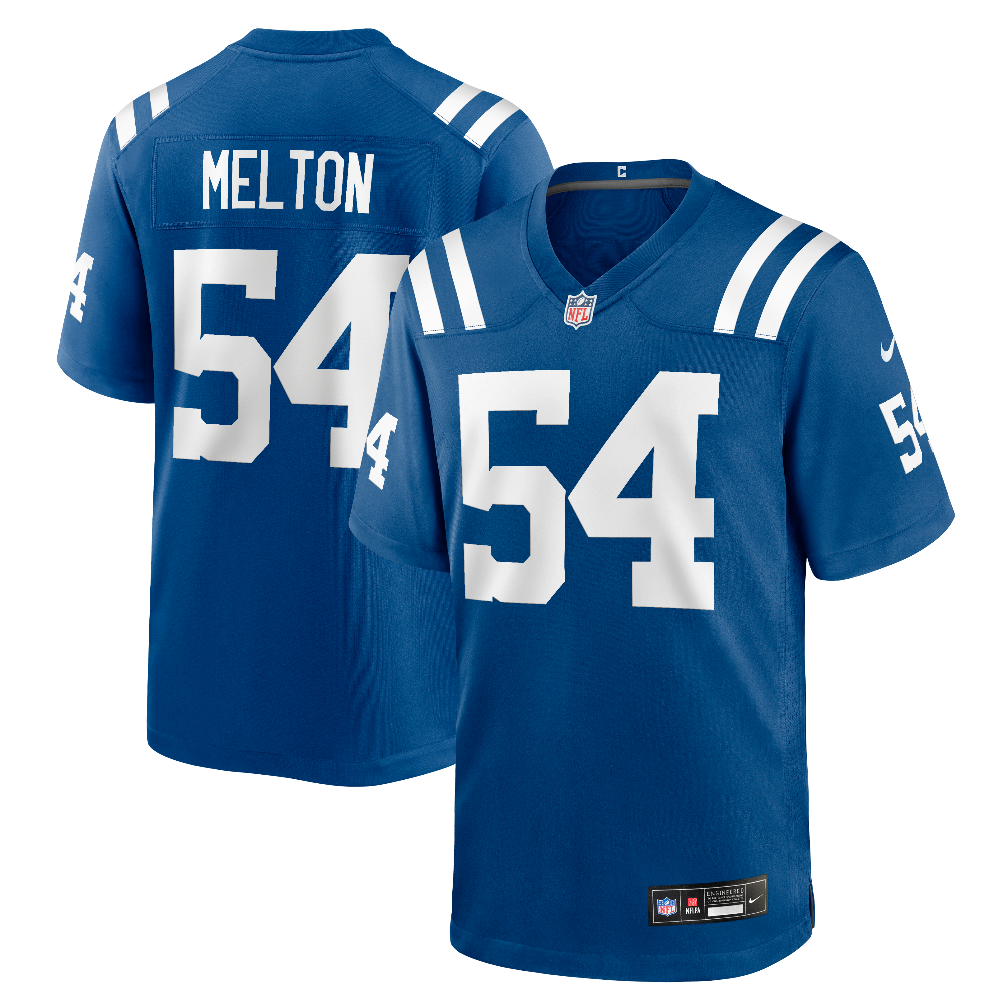 Maillot de match Nike Mitchell Melton Royal Indianapolis Colts pour homme