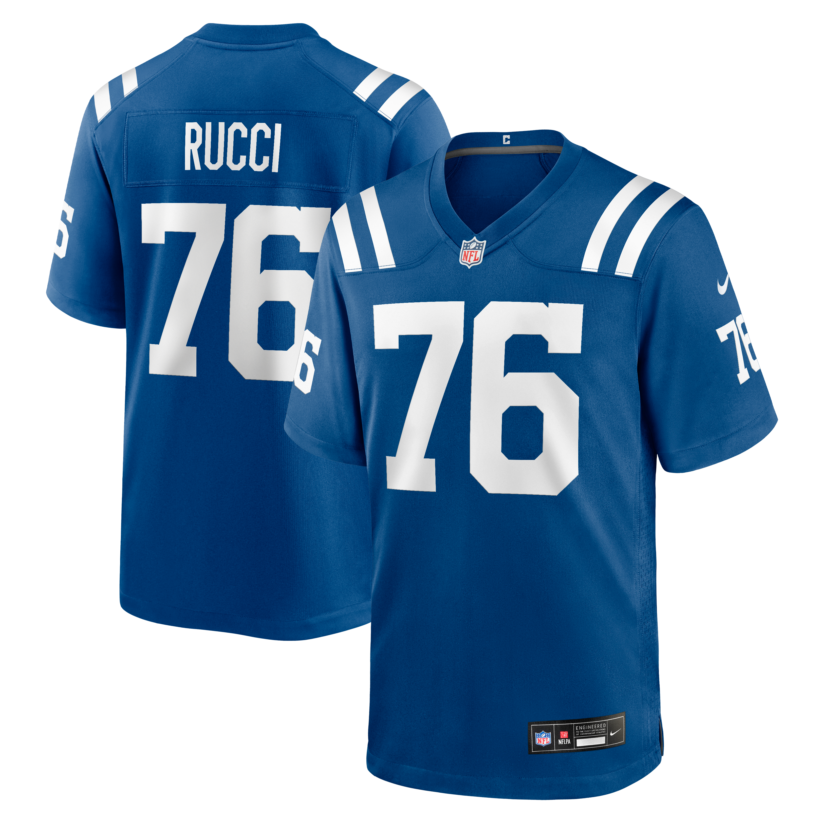 Men's Nike Nolan Rucci Royal Indianapolis Colts Team Game Jersey